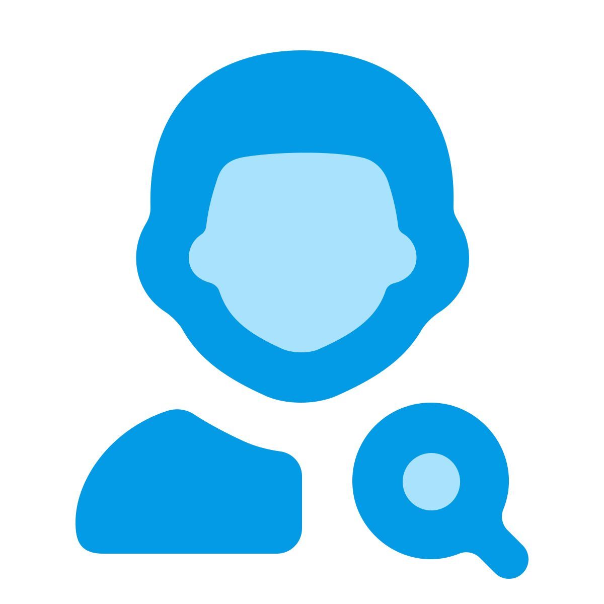softteal color style find user male icon