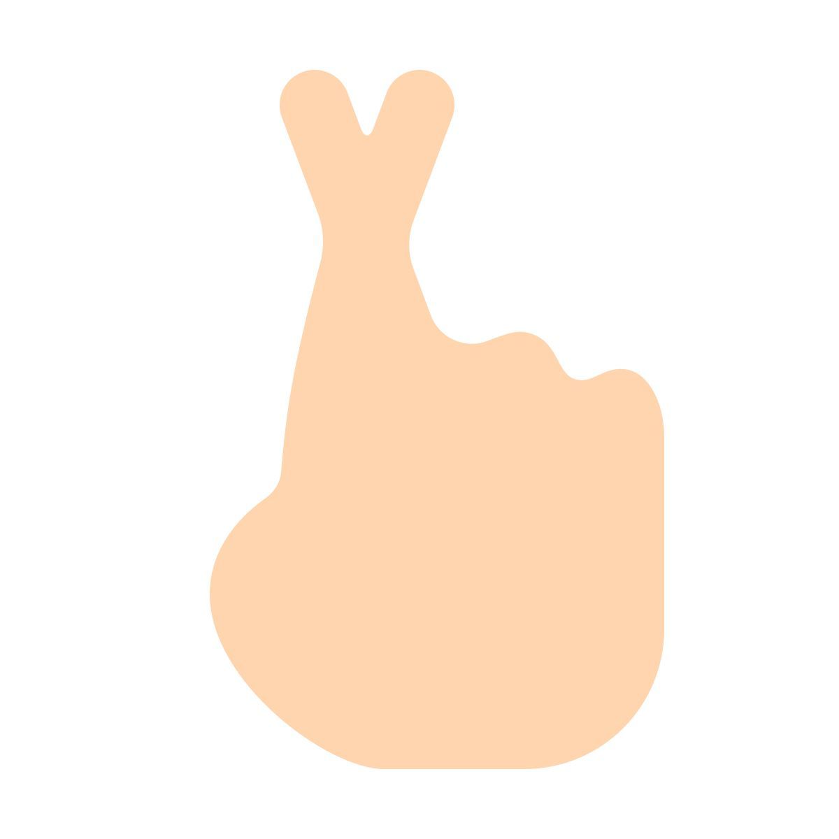 softteal color style 手指交叉 icon