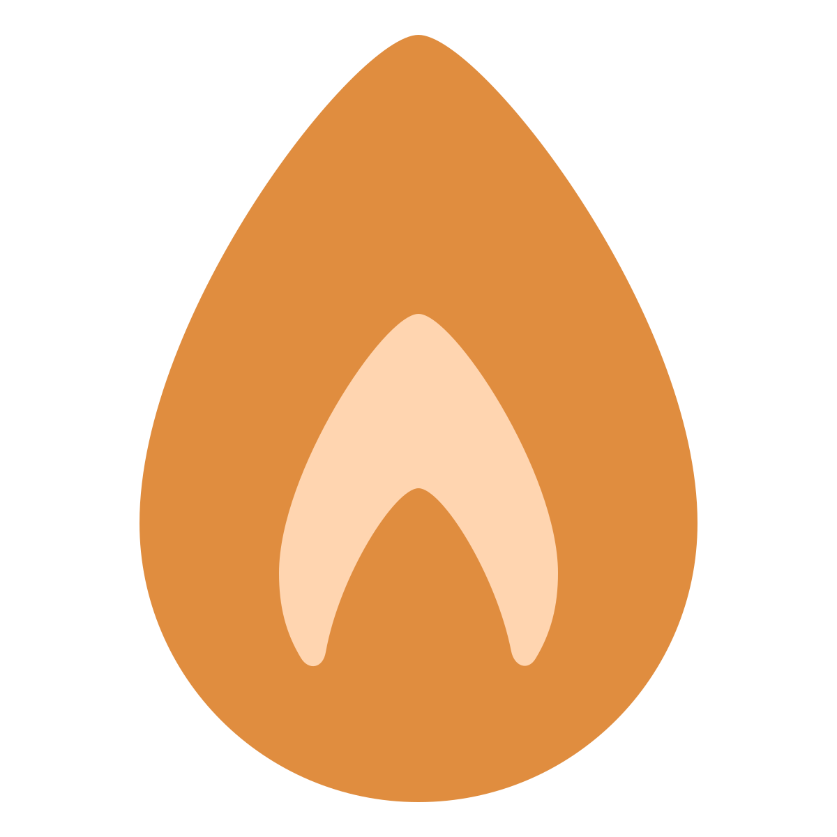softteal color style fire element icon