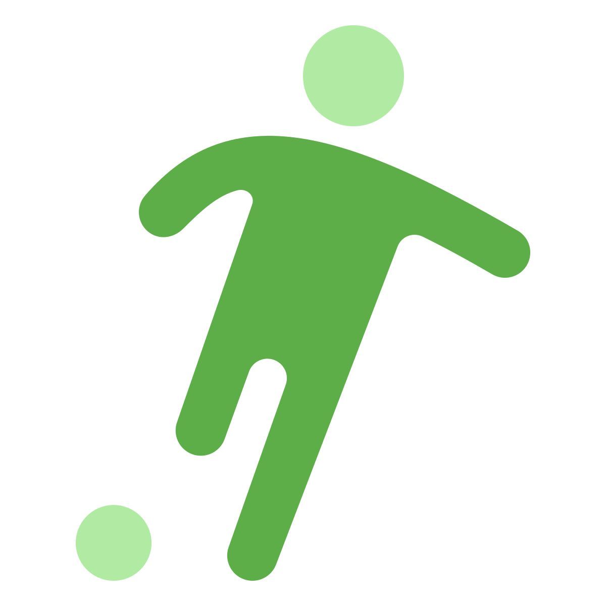 softteal color style fußball icon