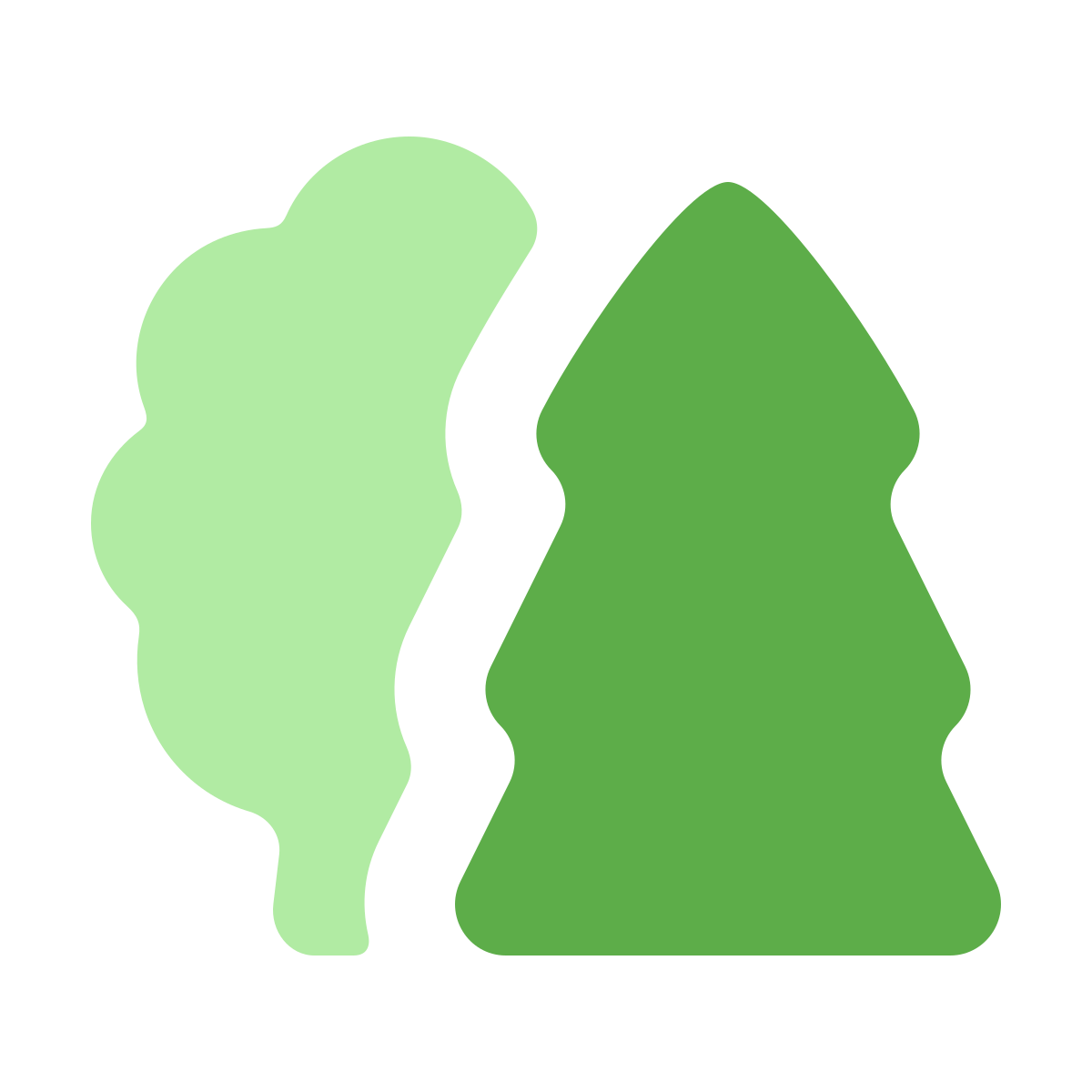 softteal color style forest icon