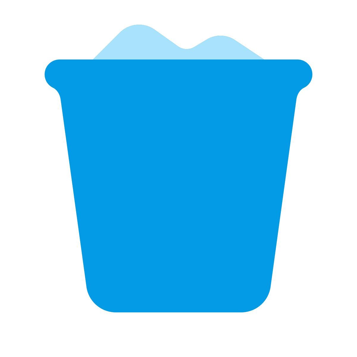 softteal color style full trash icon