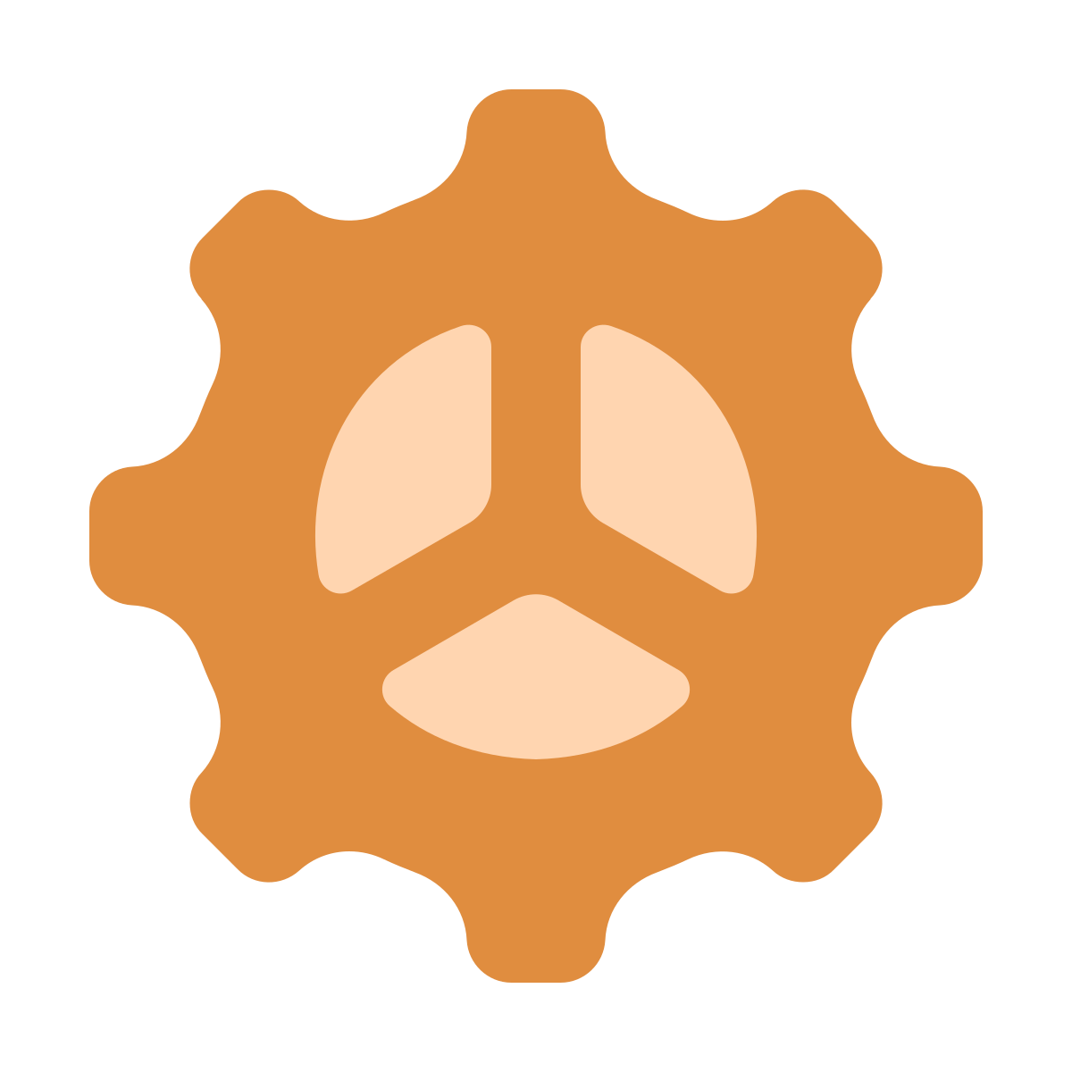 softteal color style gear icon