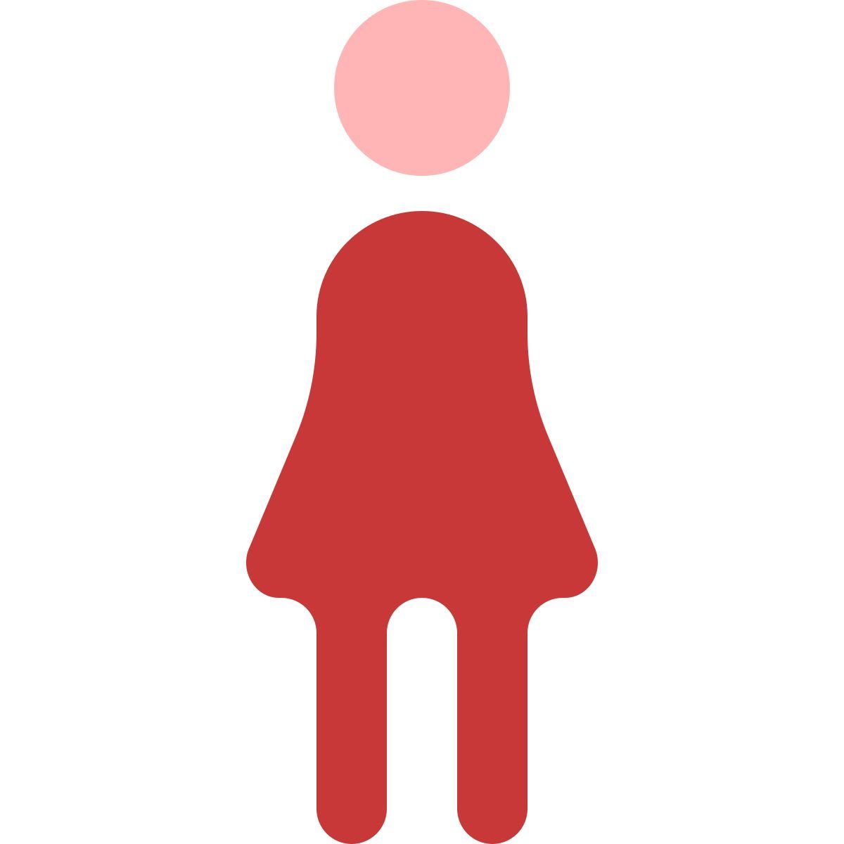 softteal color style mädchen icon