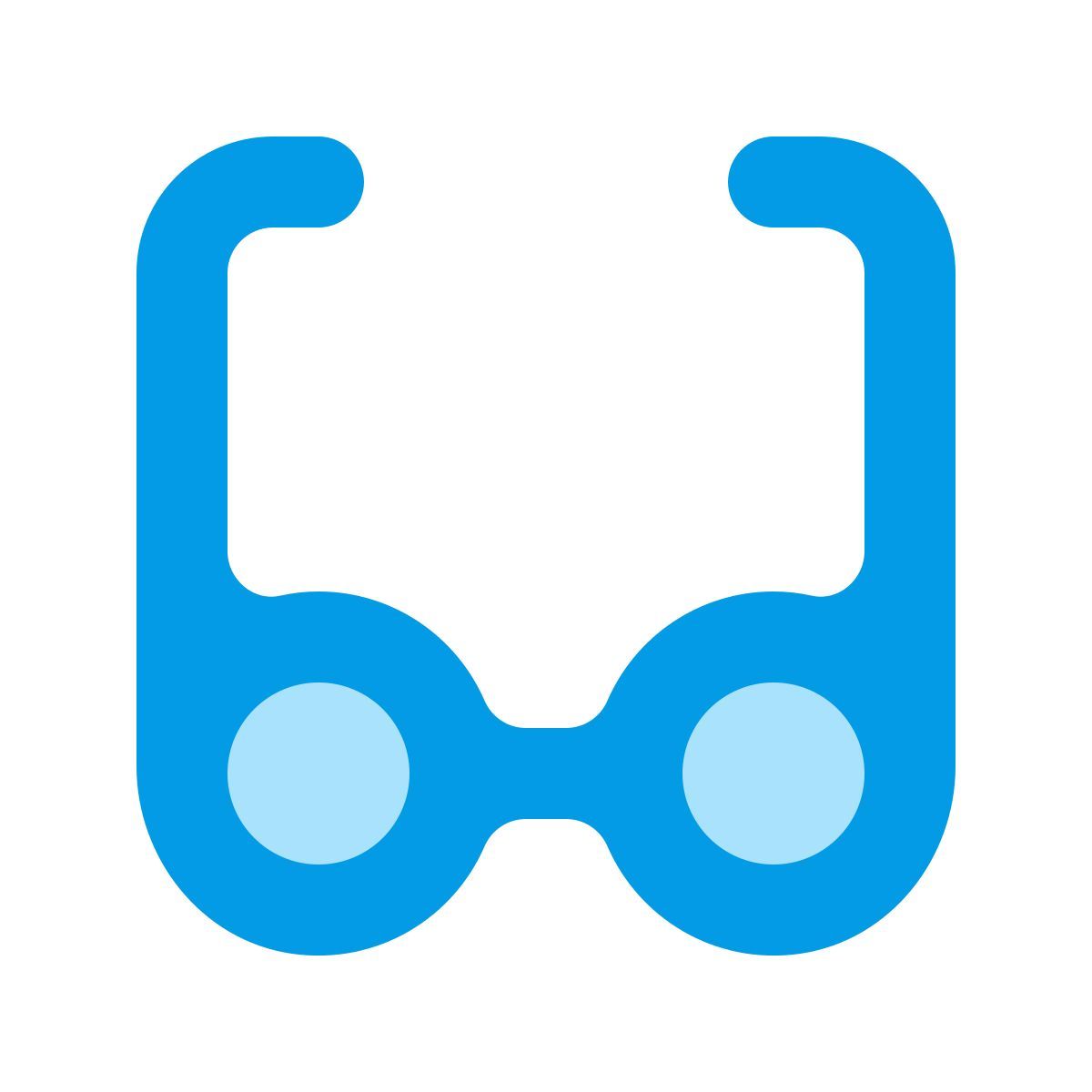 softteal color style 안경 icon