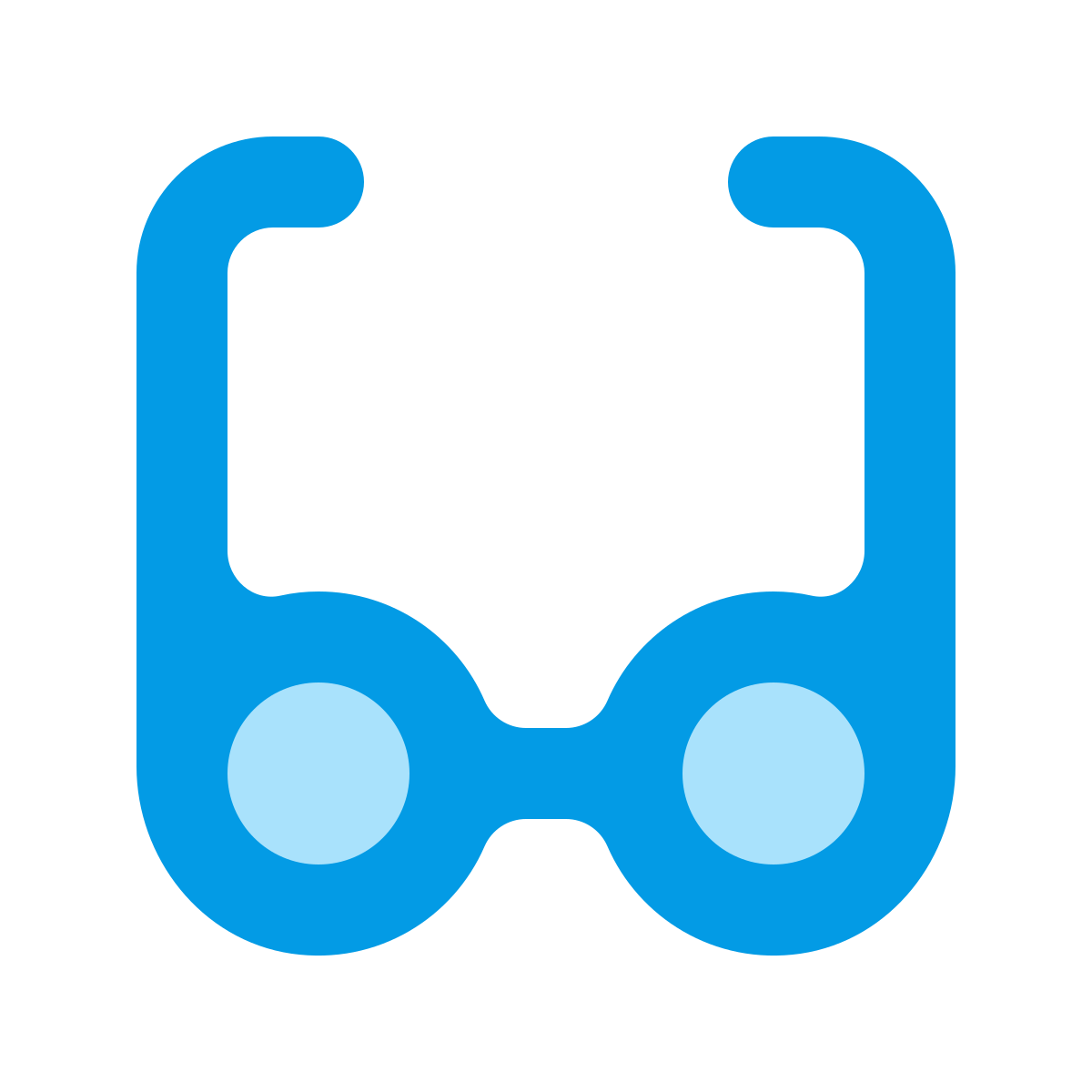 softteal color style glasses icon