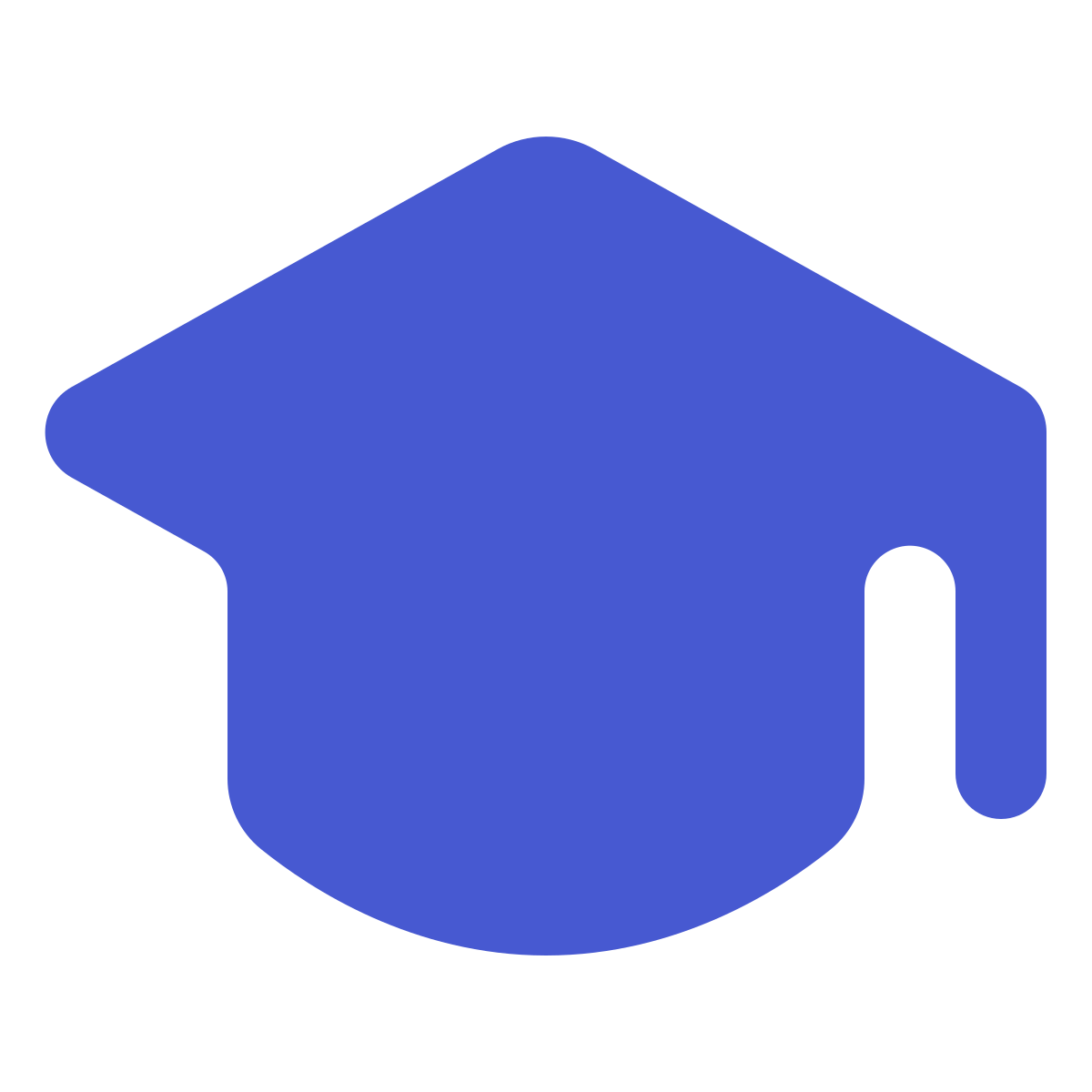 softteal color style graduation cap icon