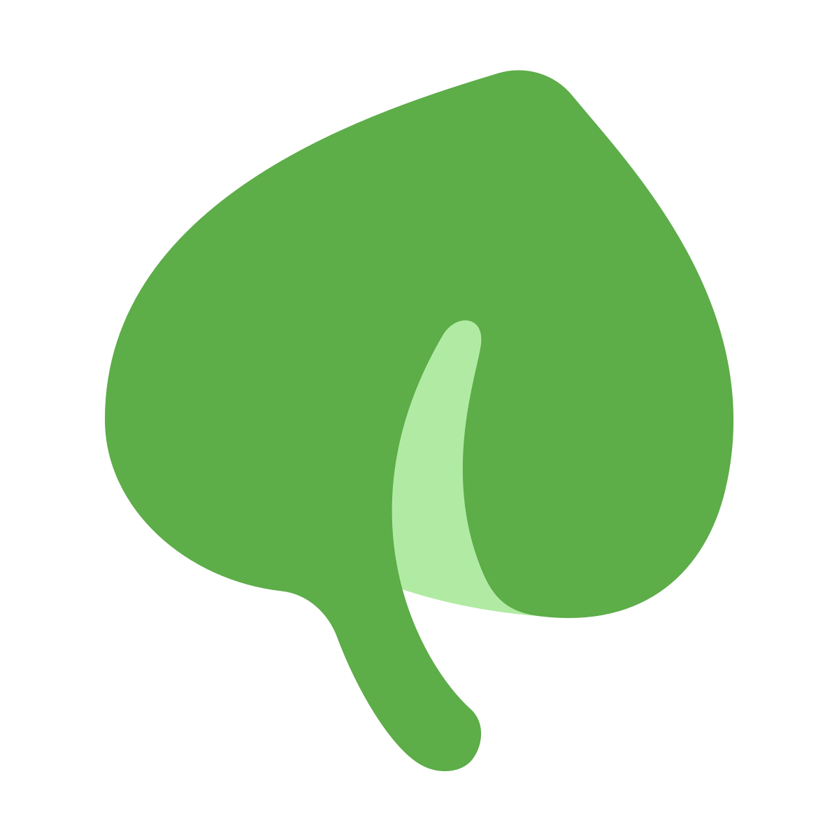 softteal color style leaf icon