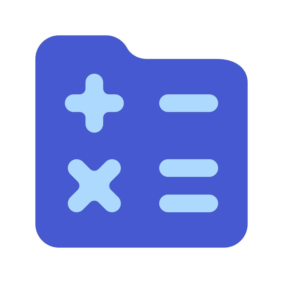 softteal color style mathe ordner icon