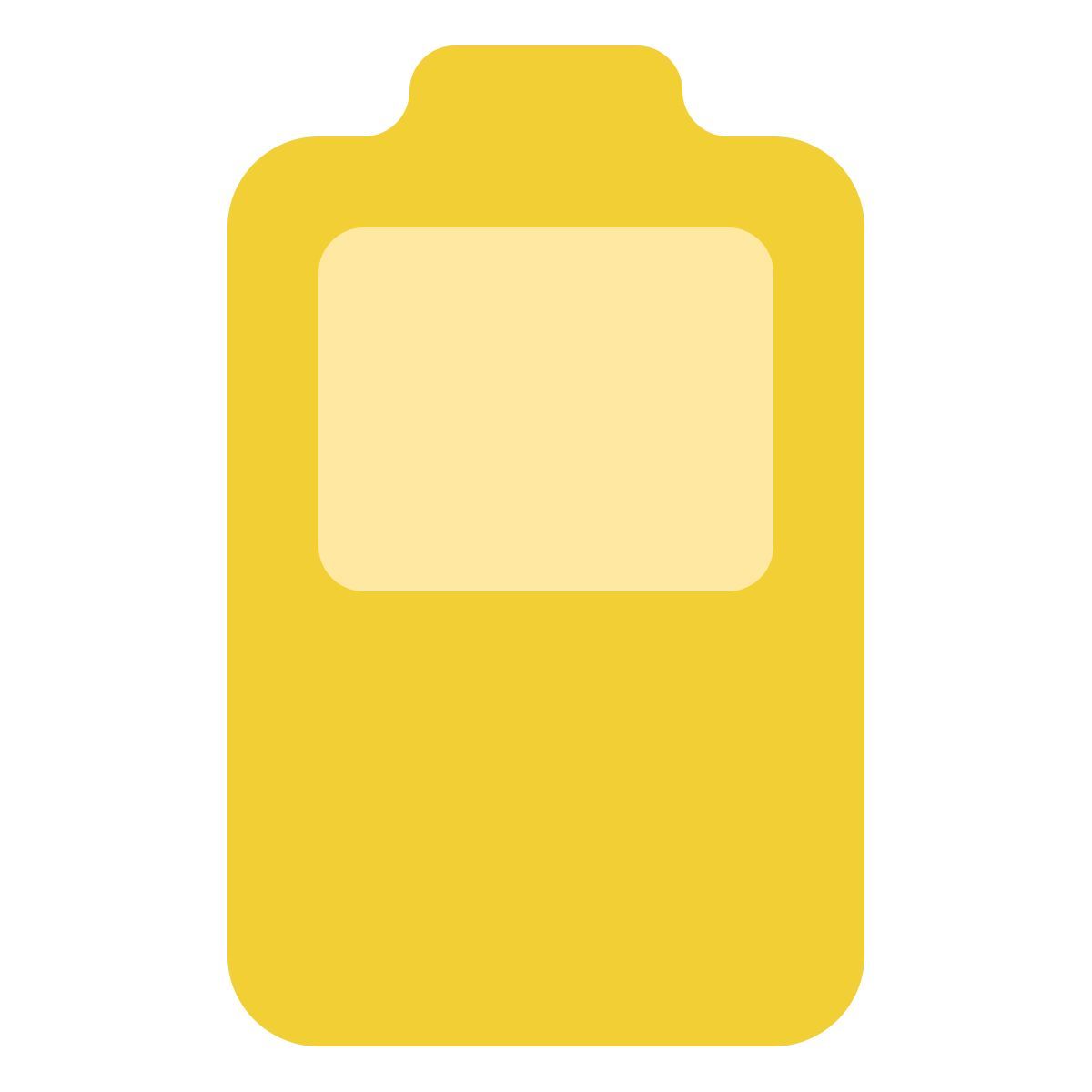 softteal color style batteria carica a metà icon