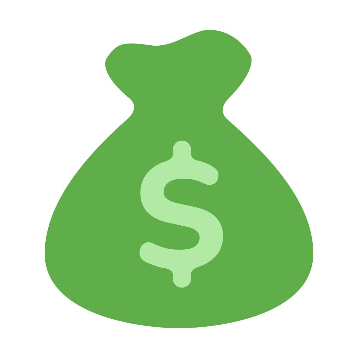 softteal color style money bag icon