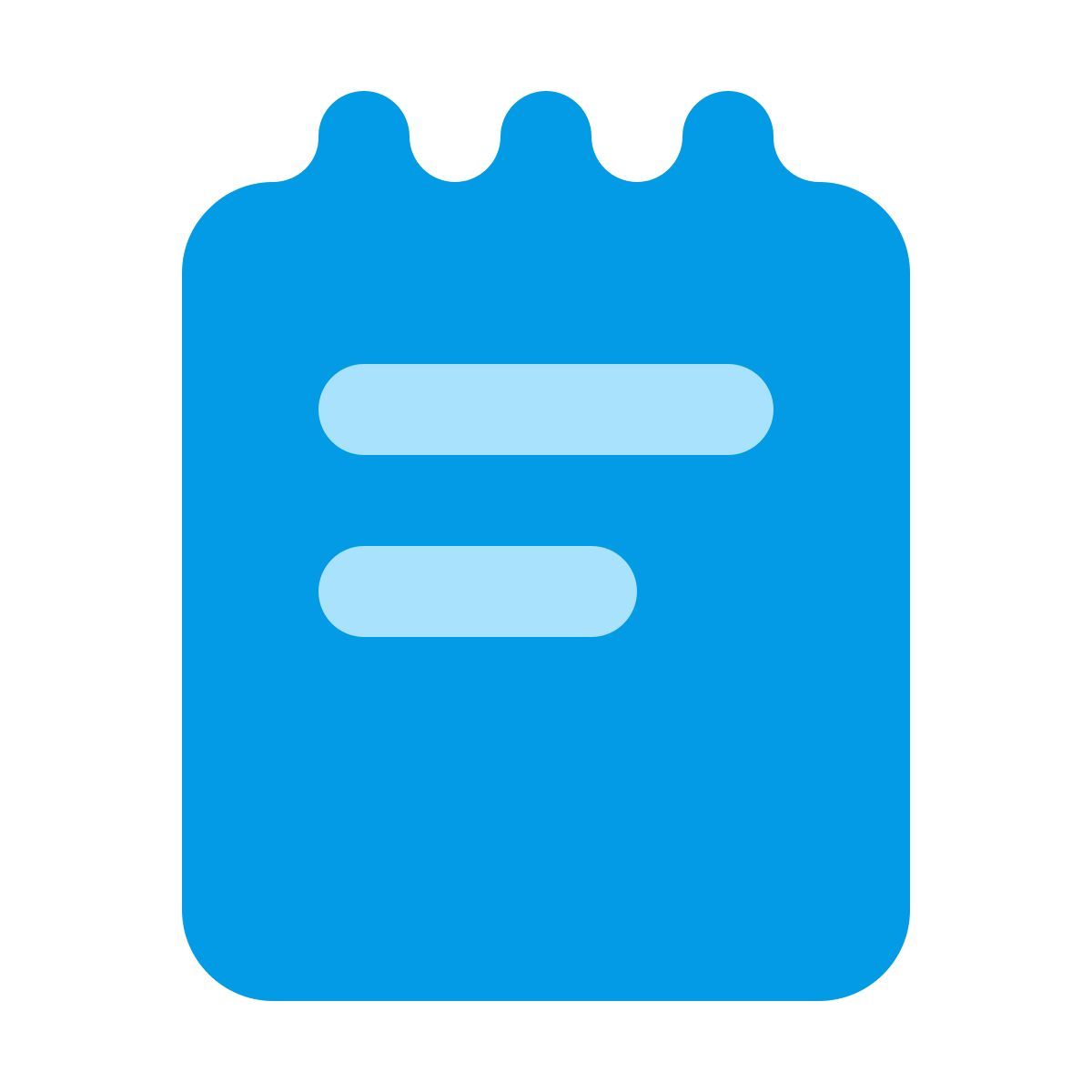softteal color style notepad icon