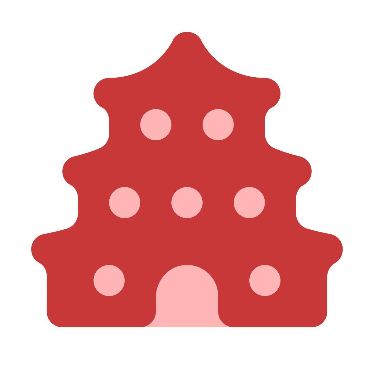 softteal color style pagoda icon