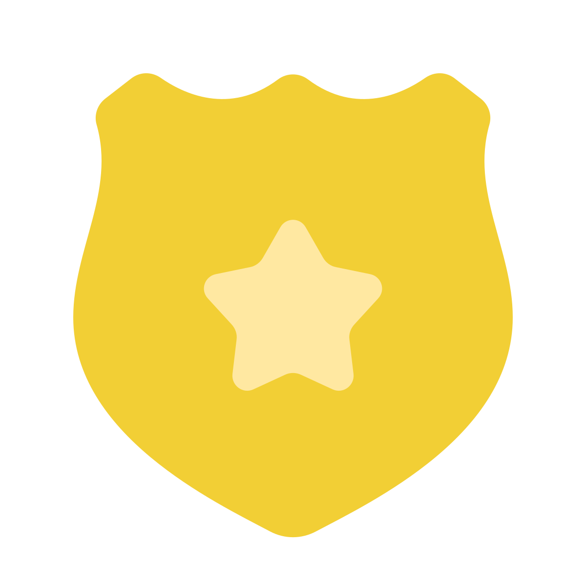 softteal color style police badge icon