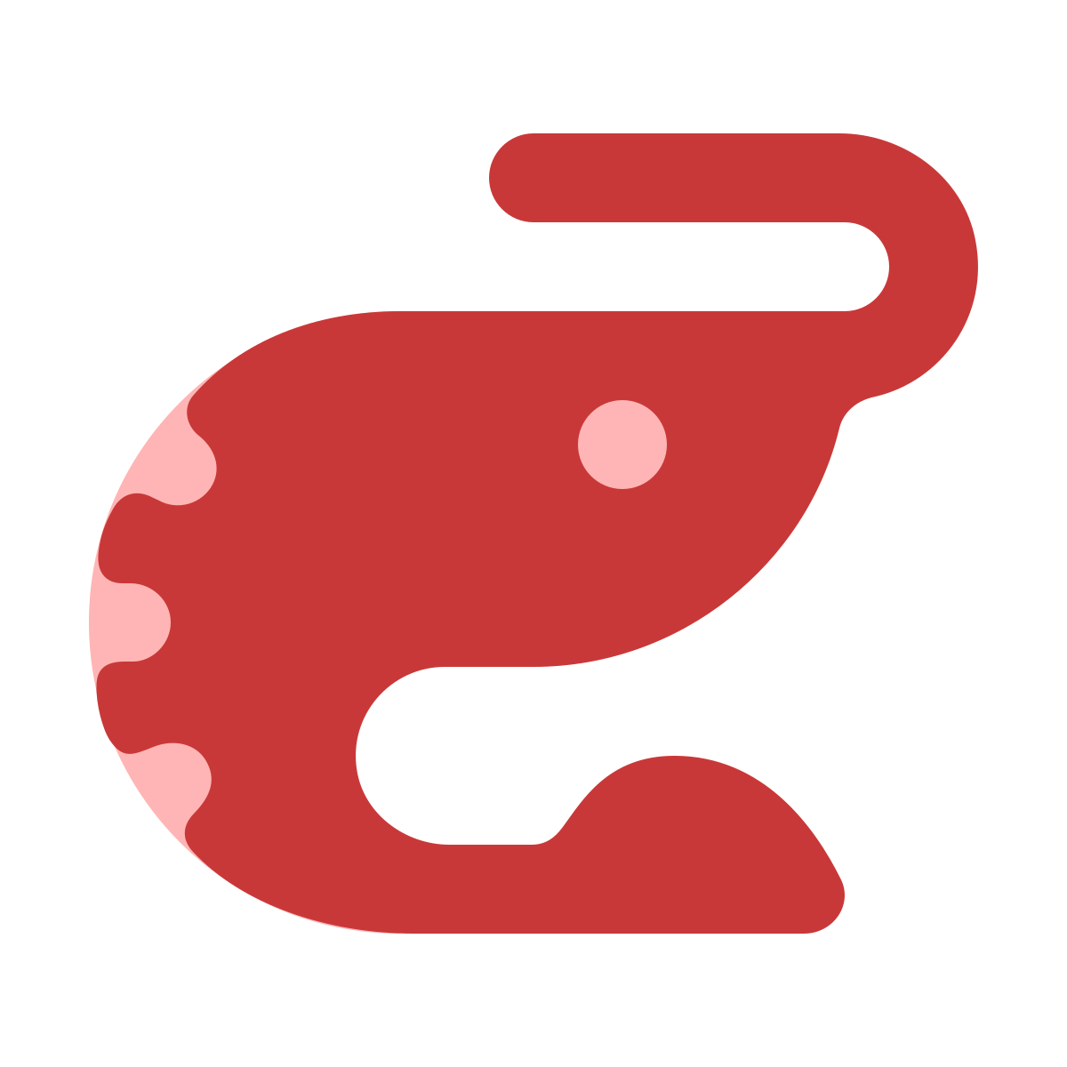 softteal color style prawn icon