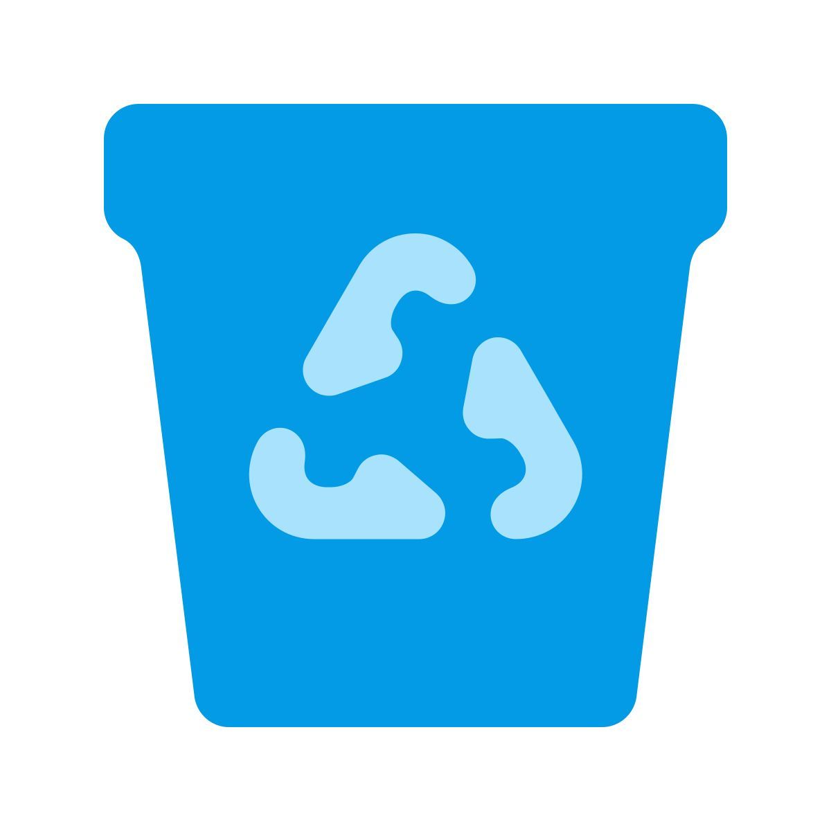 softteal color style papierkorb icon