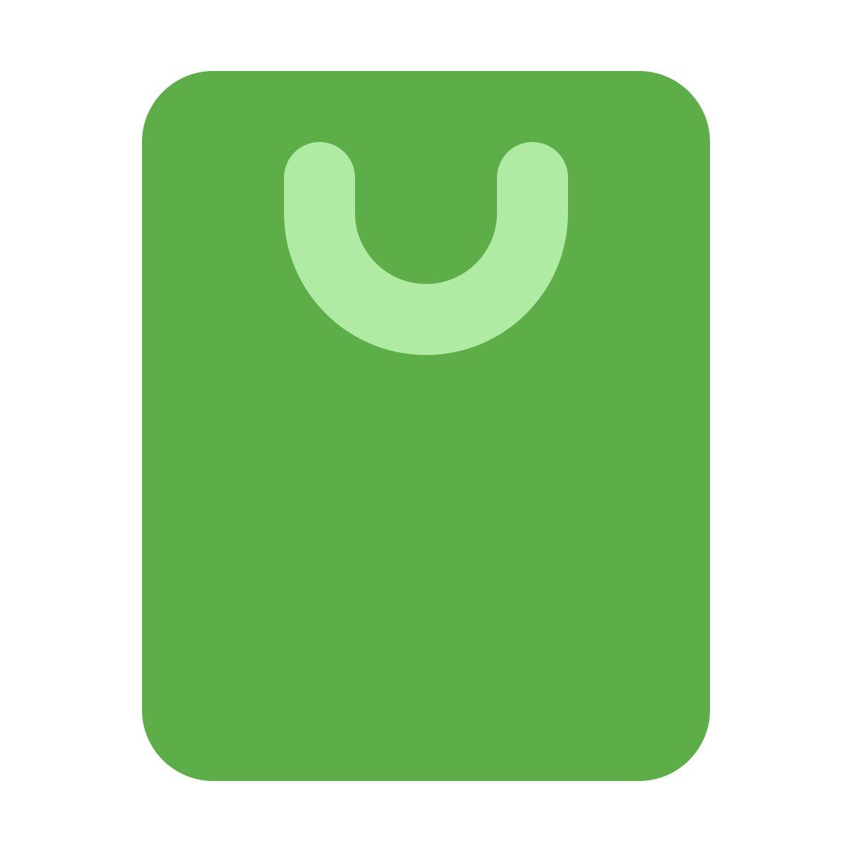 softteal color style 쇼핑백 icon