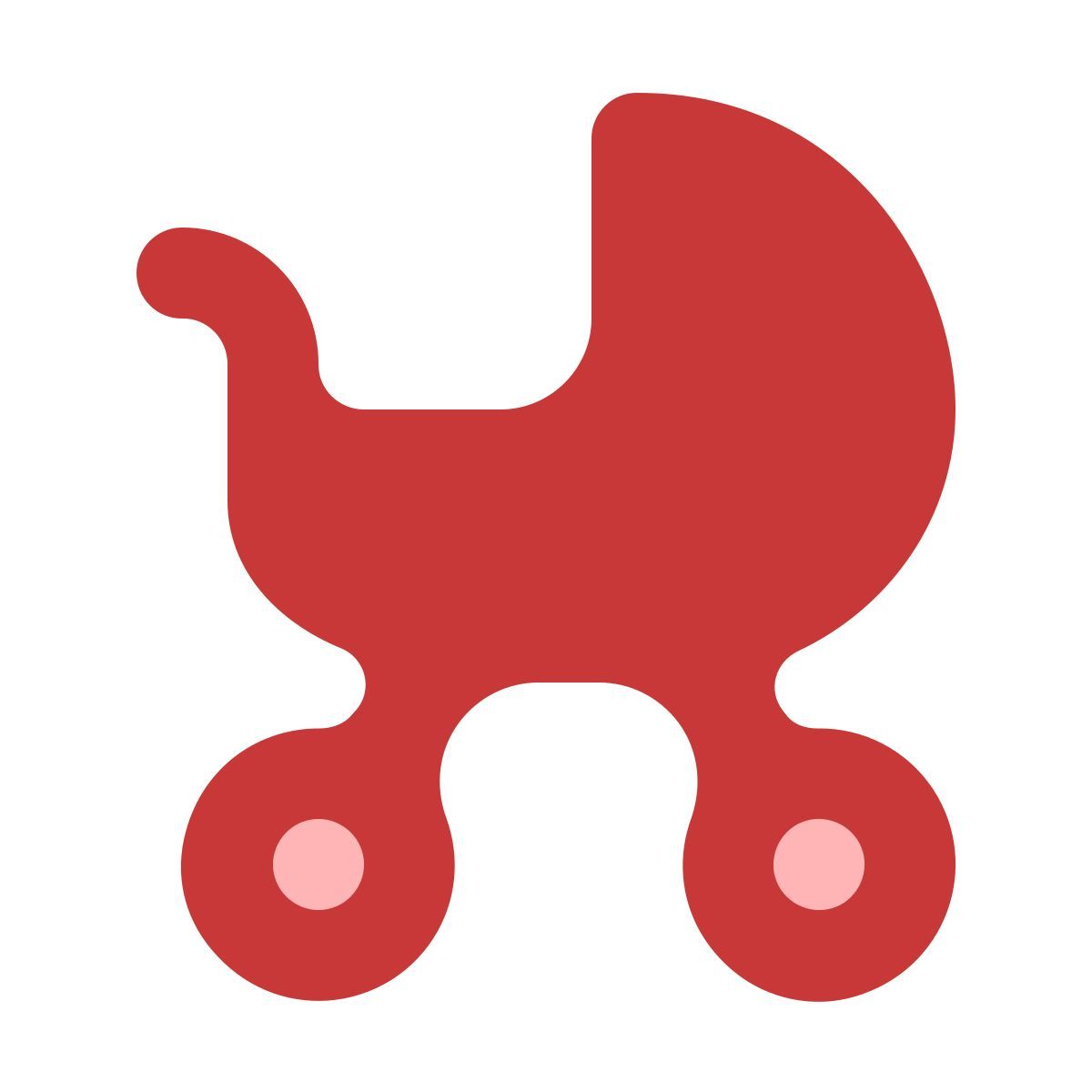 softteal color style coche de niño icon