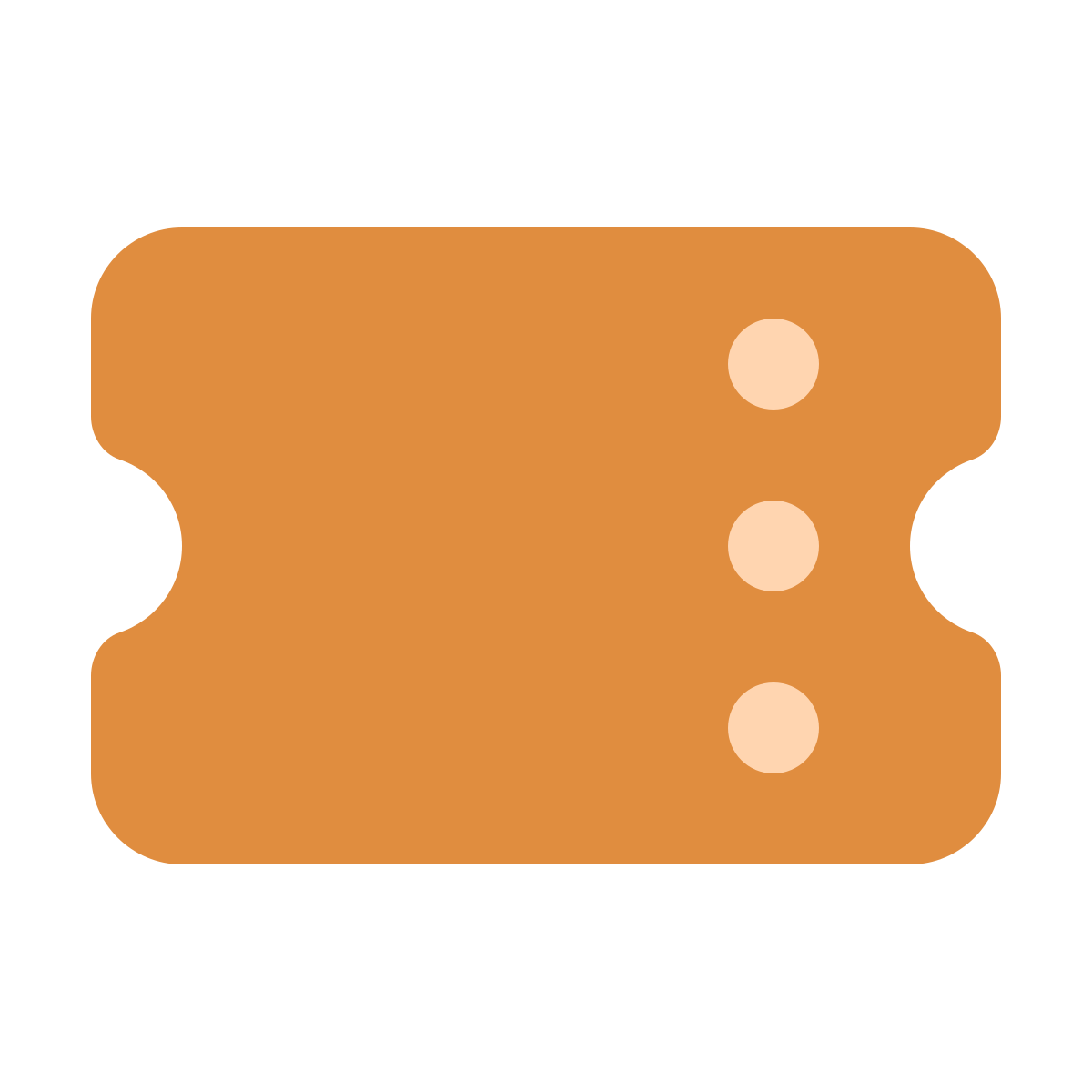softteal color style ticket icon