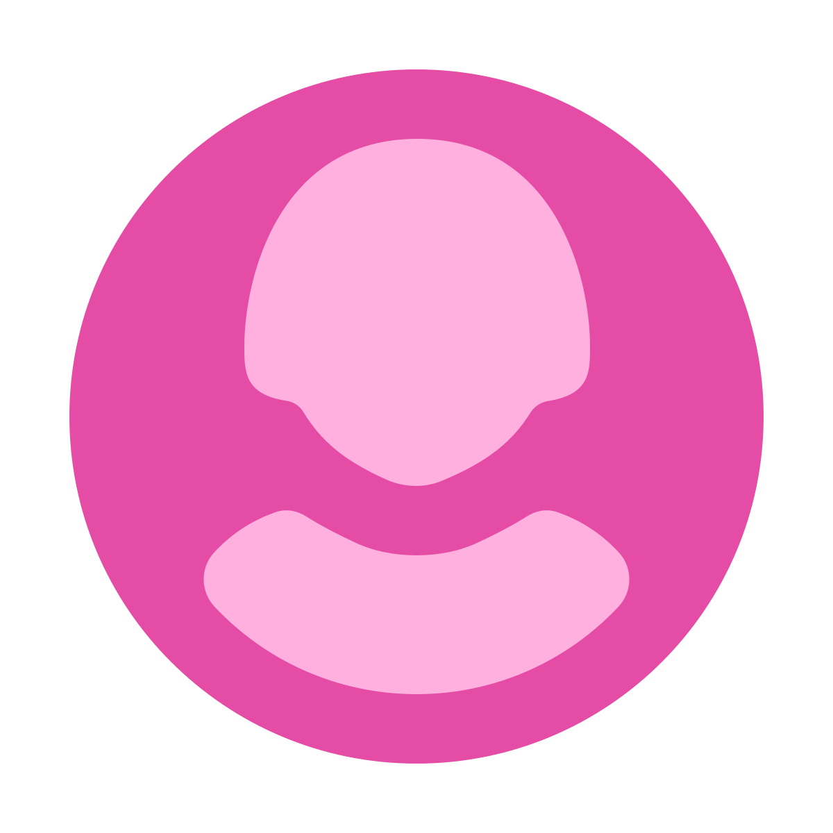 softteal color style user female circle icon