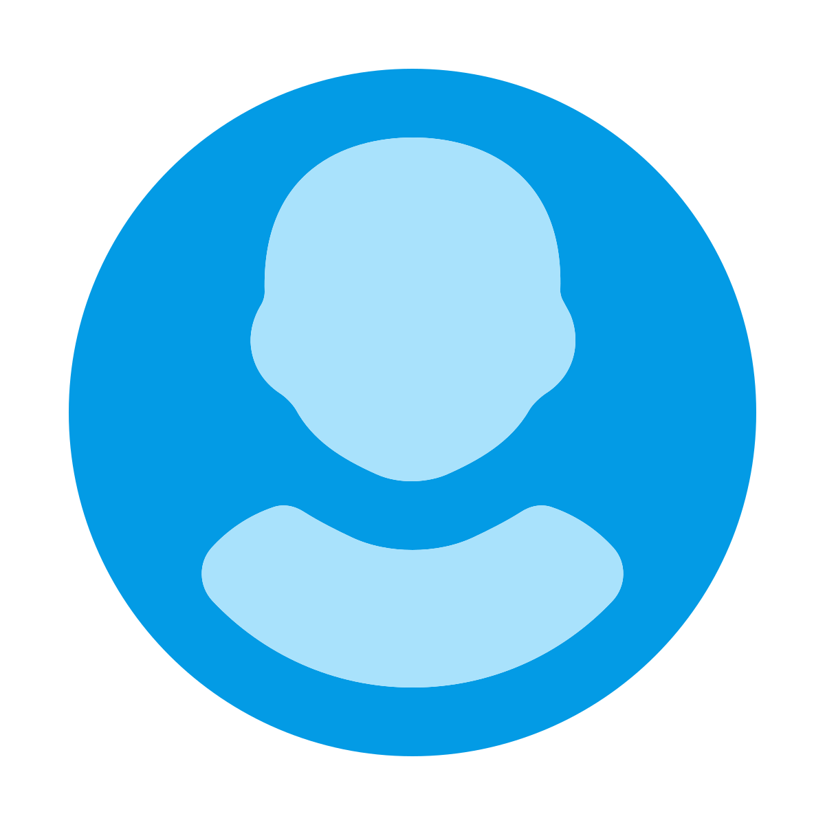 softteal color style user male circle icon