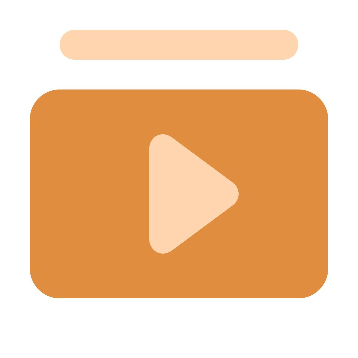 softteal color style liste de lecture vidéo icon