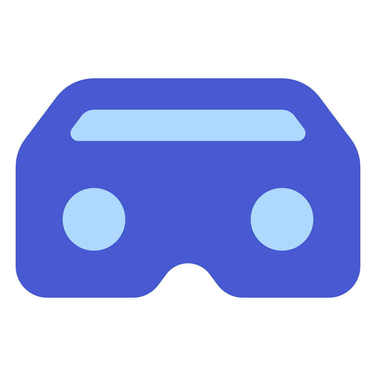 softteal color style virtual reality icon