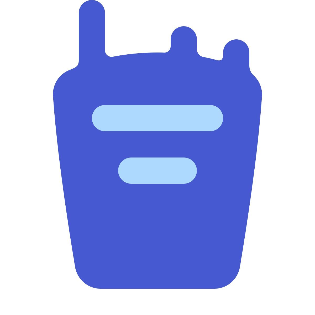 softteal color style walkie talkie icon