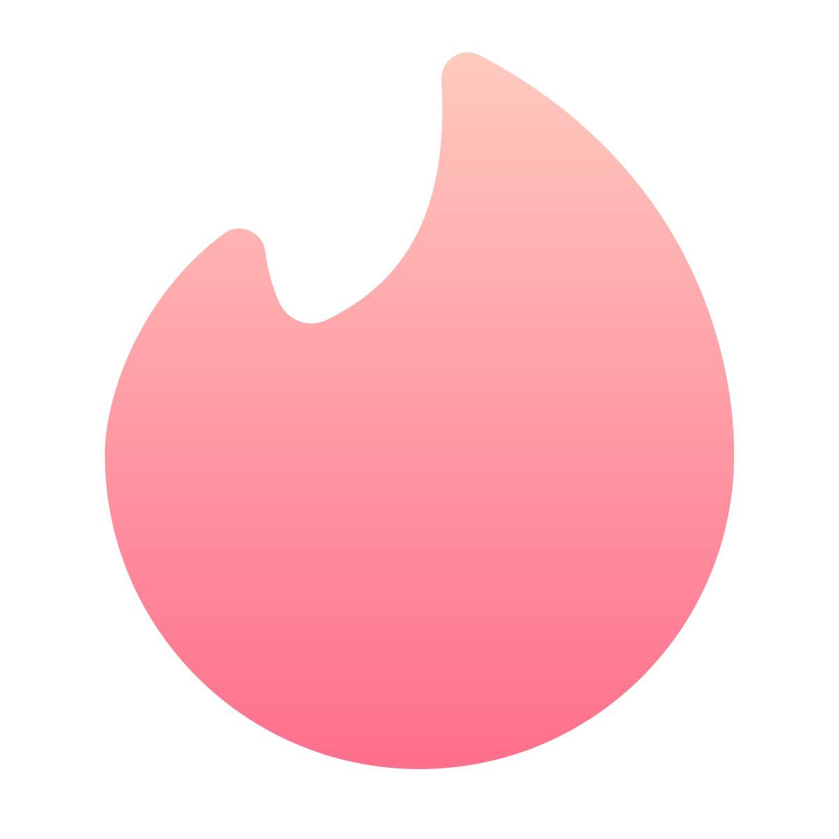 softteal gradient style tinder icon