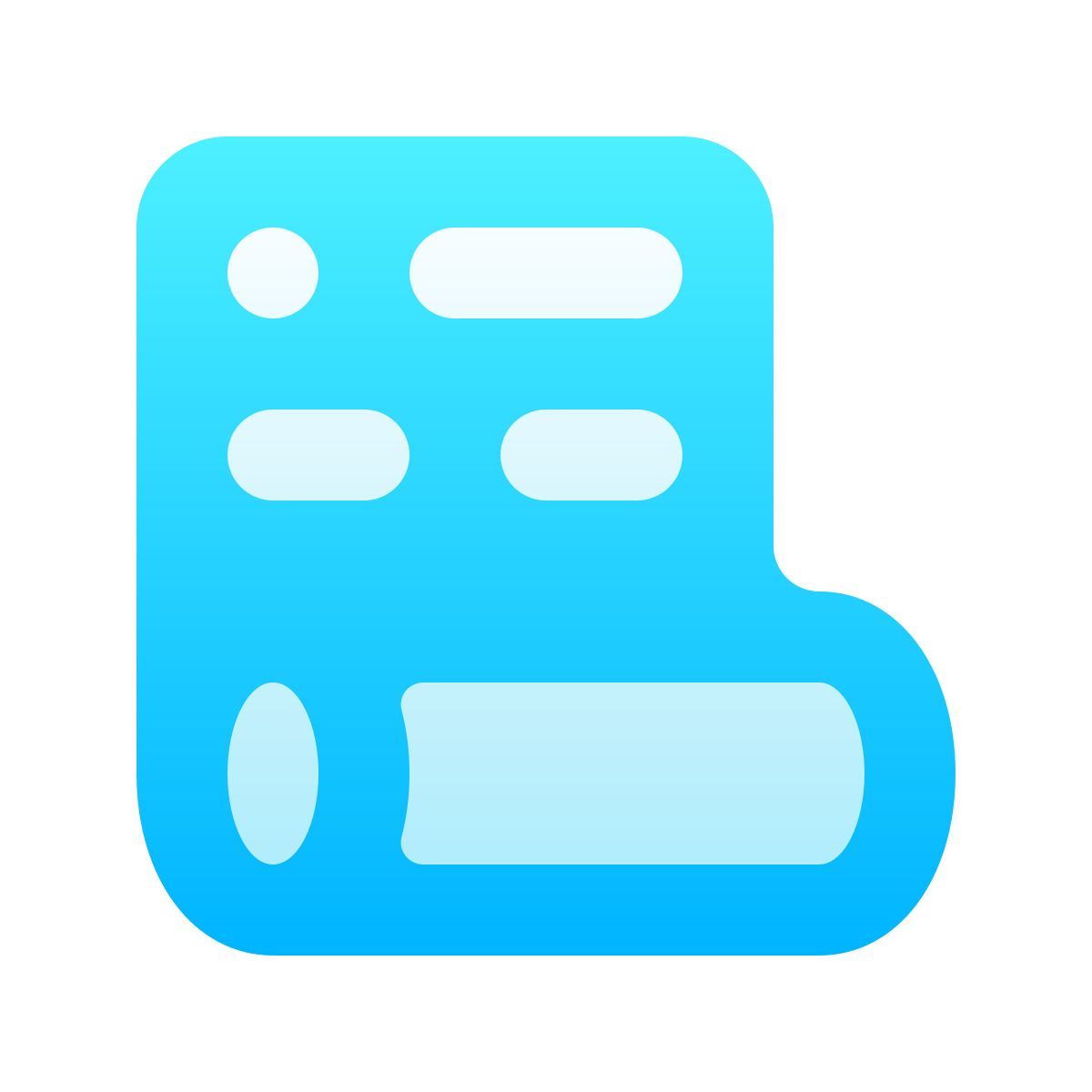 softteal gradient style activity history icon