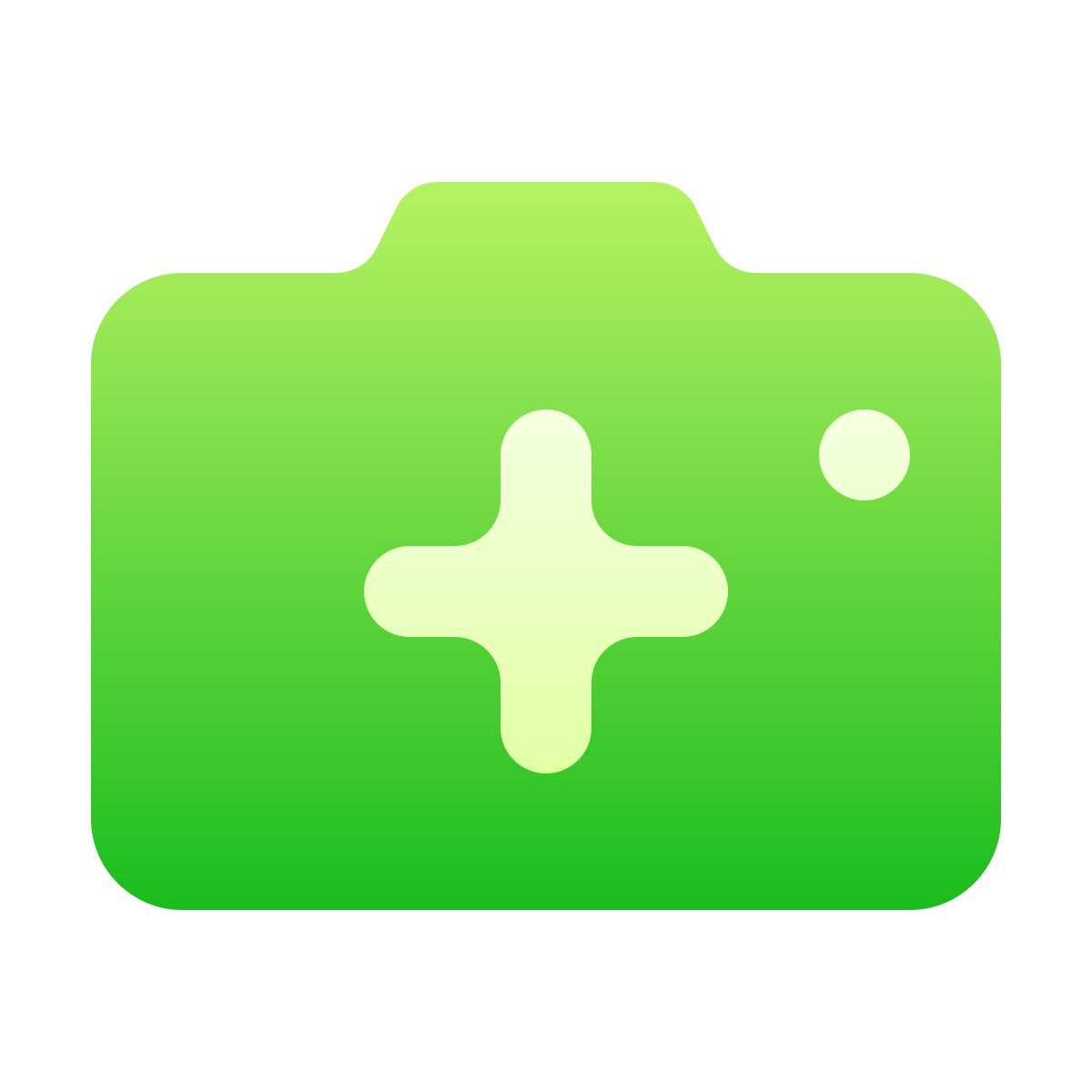 softteal gradient style aggiungere la macchina fotografica icon