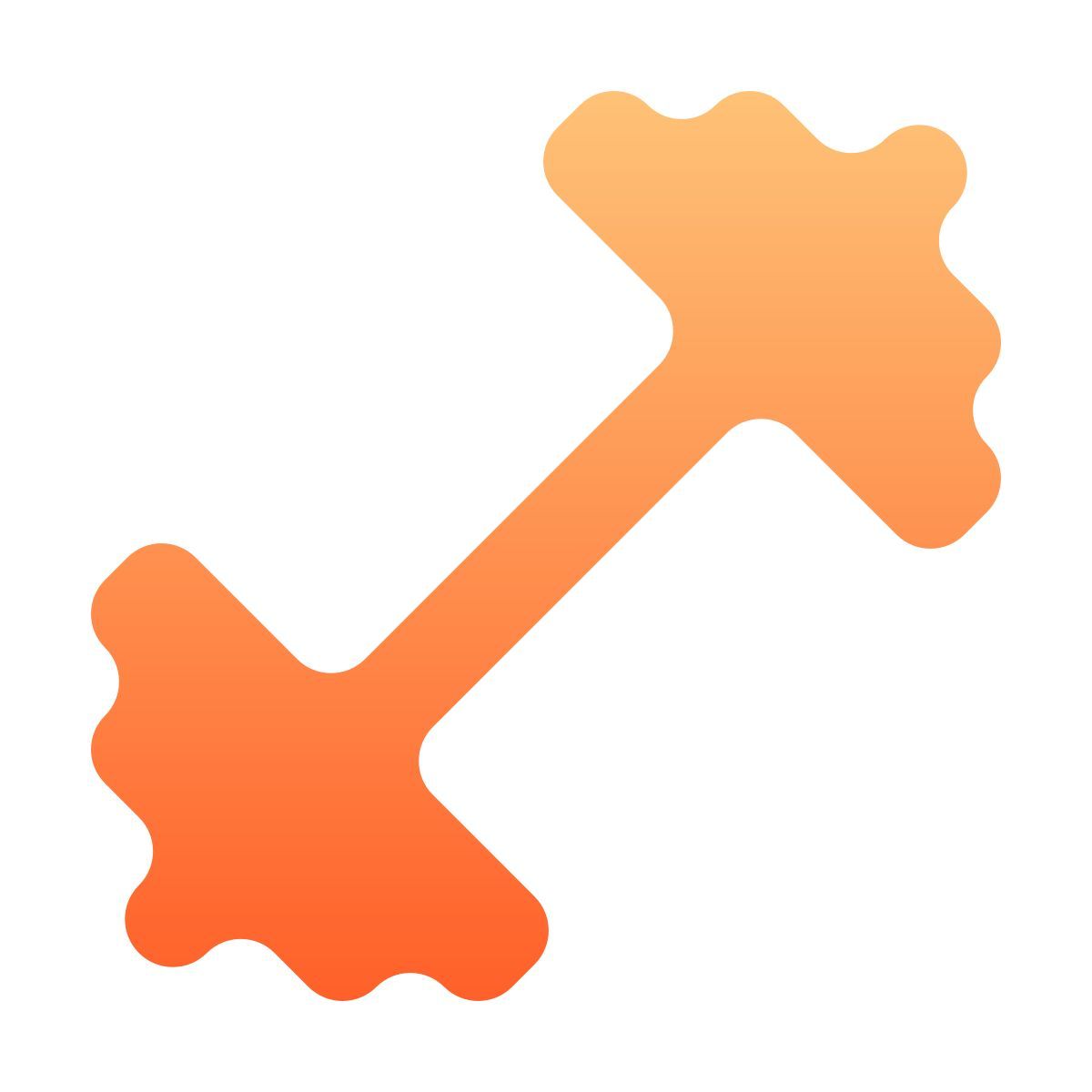 softteal gradient style hantel icon