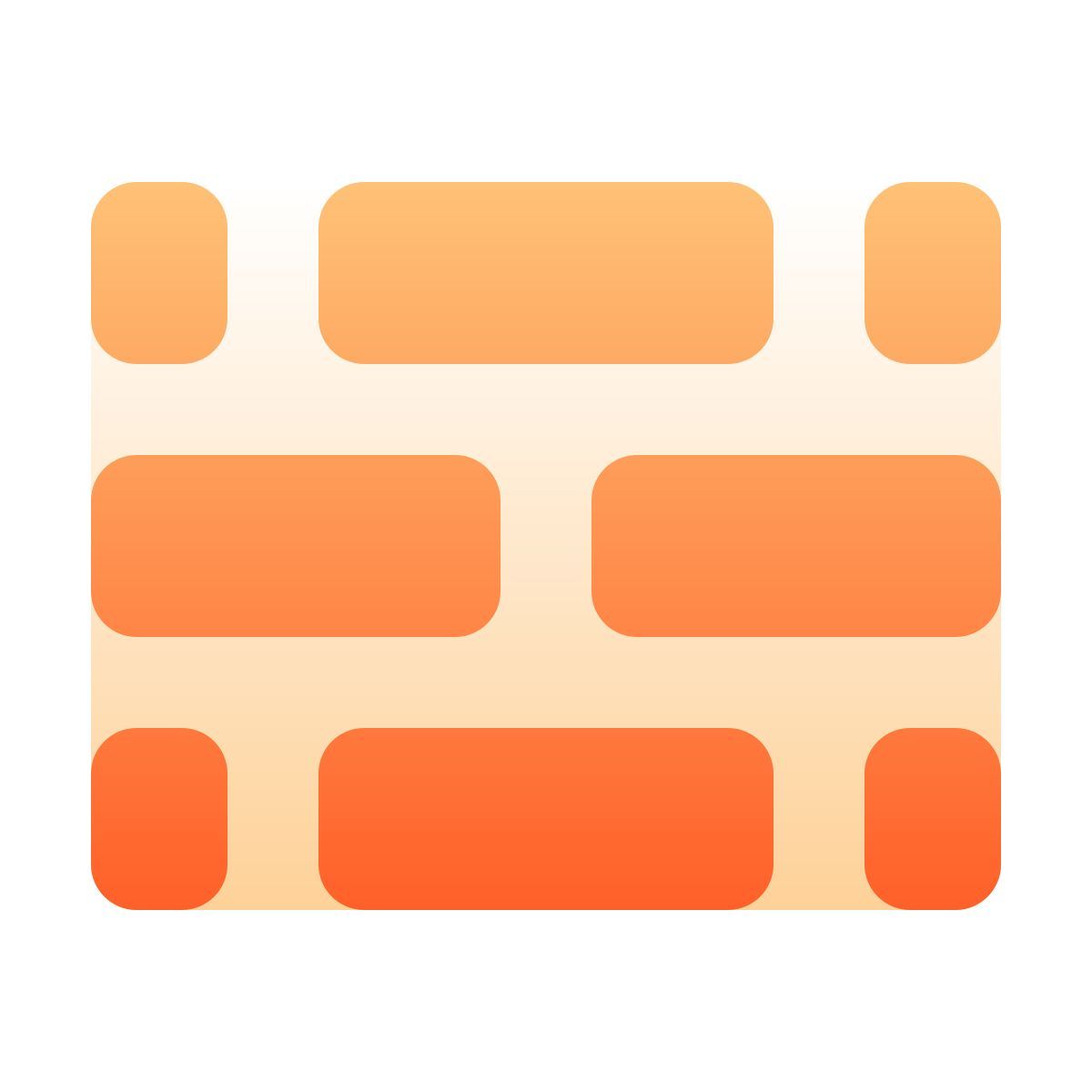 softteal gradient style 砖墙 icon