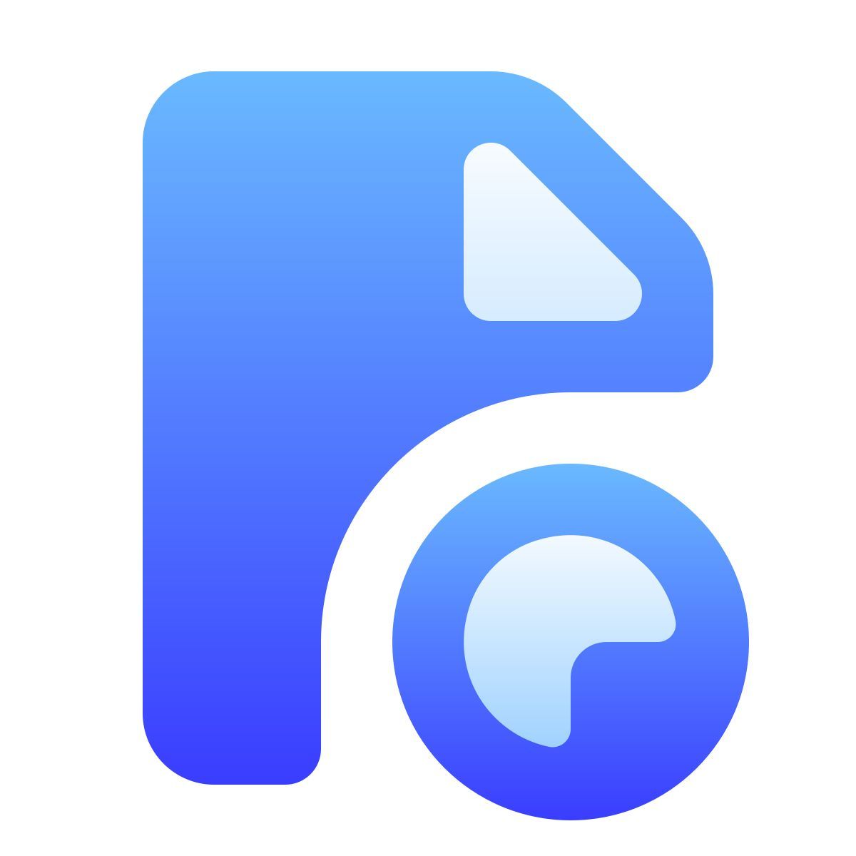 softteal gradient style business report icon