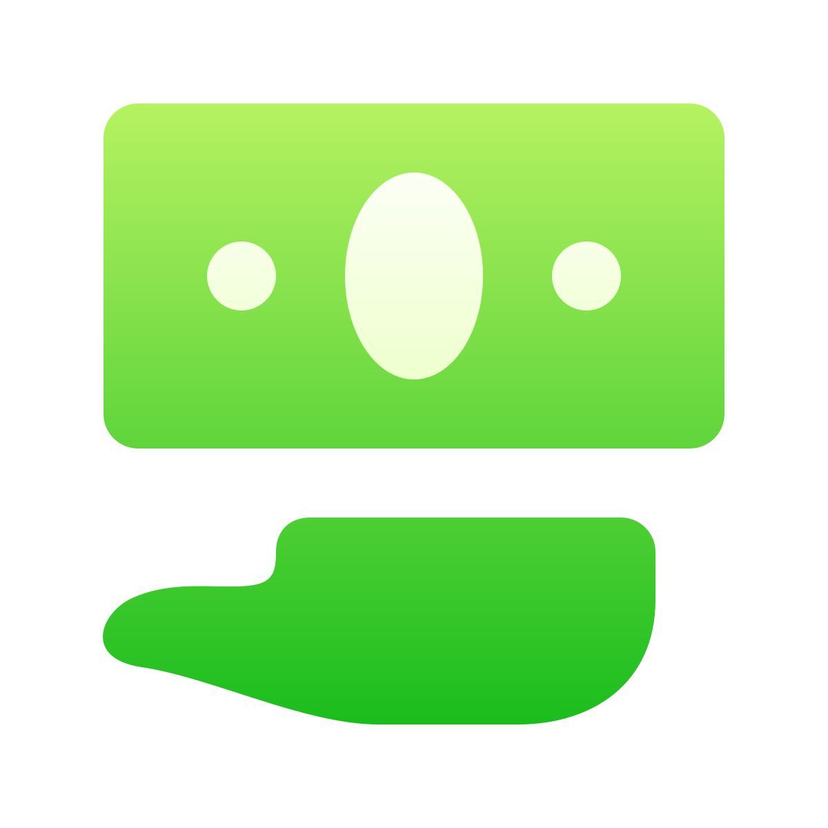 softteal gradient style 手头现金 icon