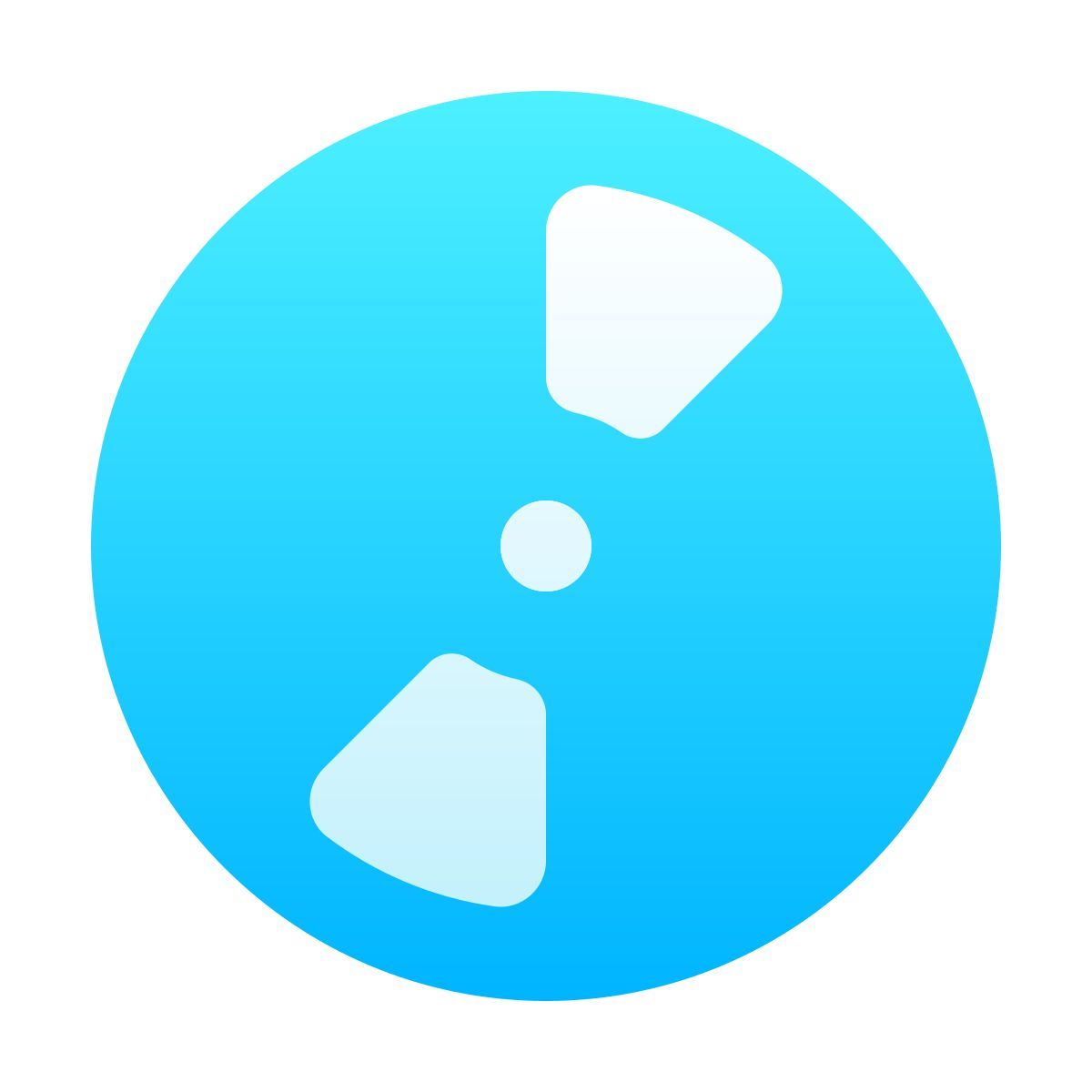 softteal gradient style cd icon