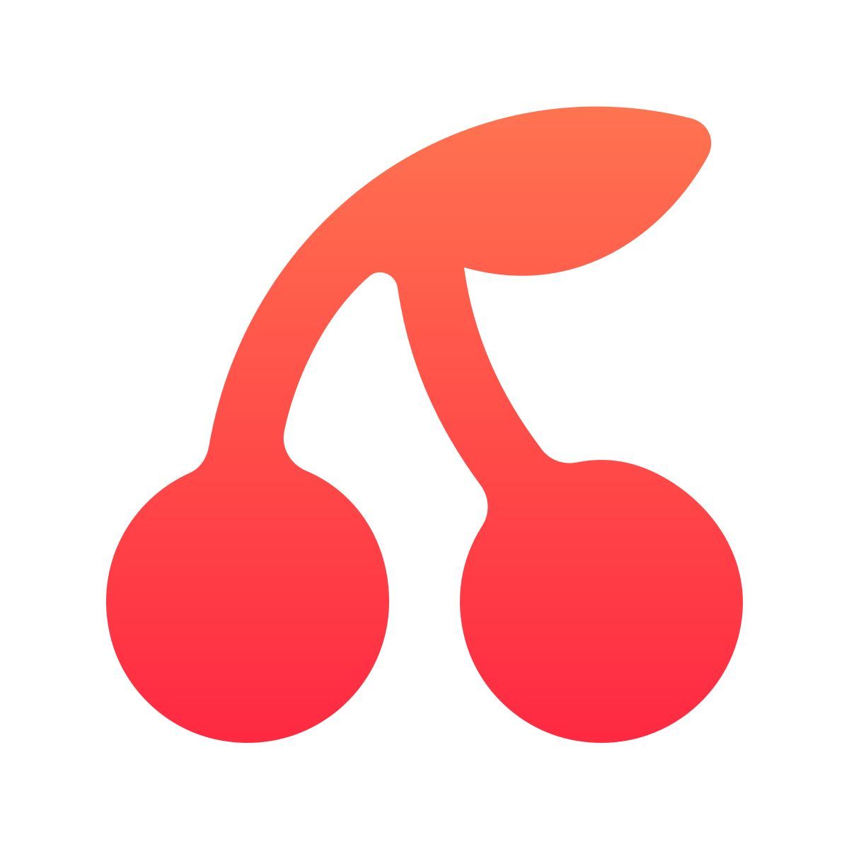 softteal gradient style 樱桃 icon