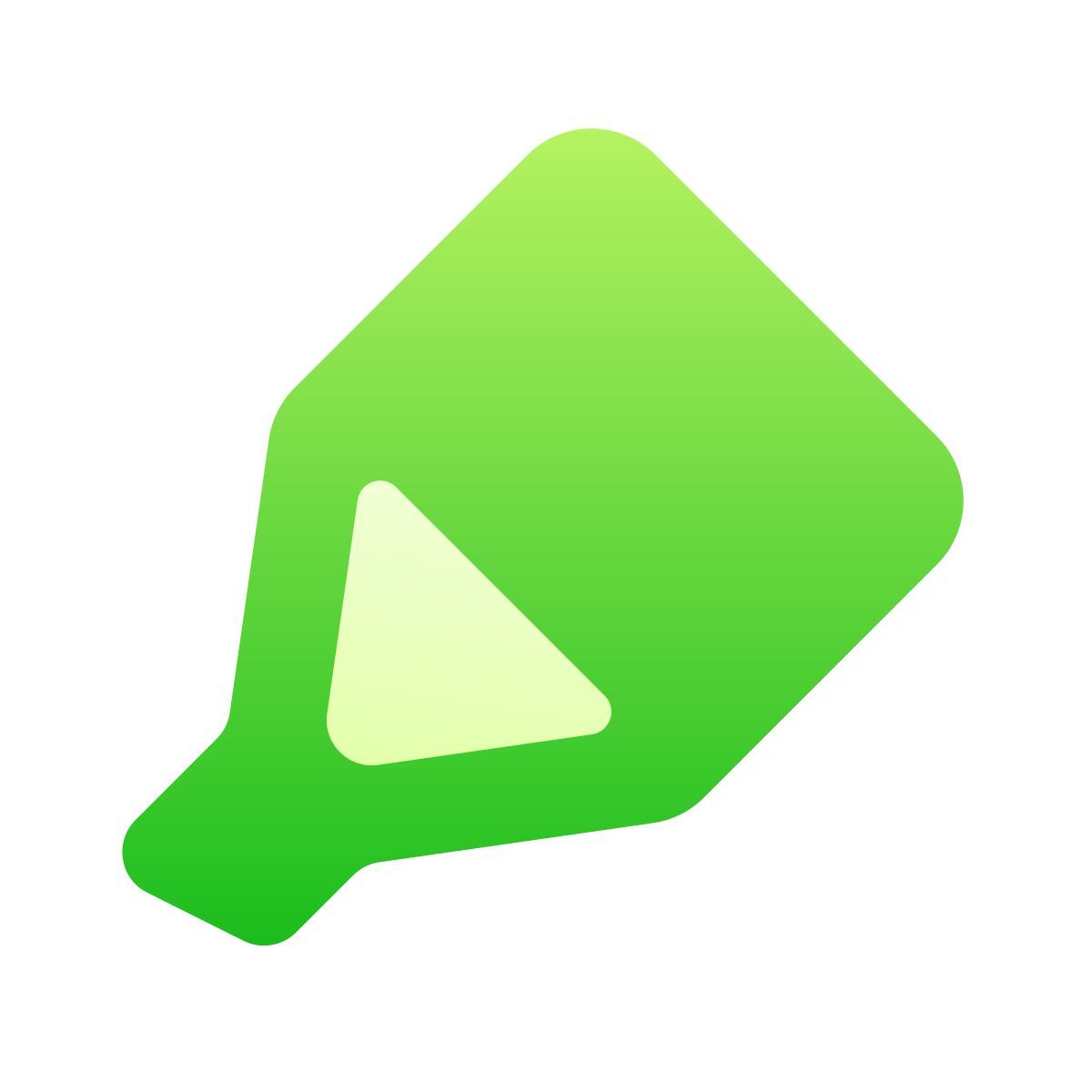 softteal gradient style 凿提示标记笔 icon