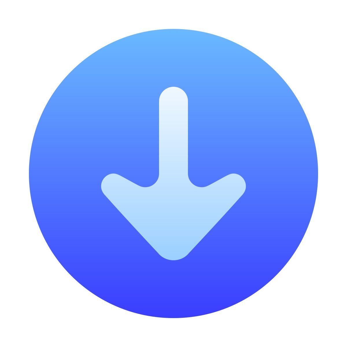 softteal gradient style 圈下降2 icon