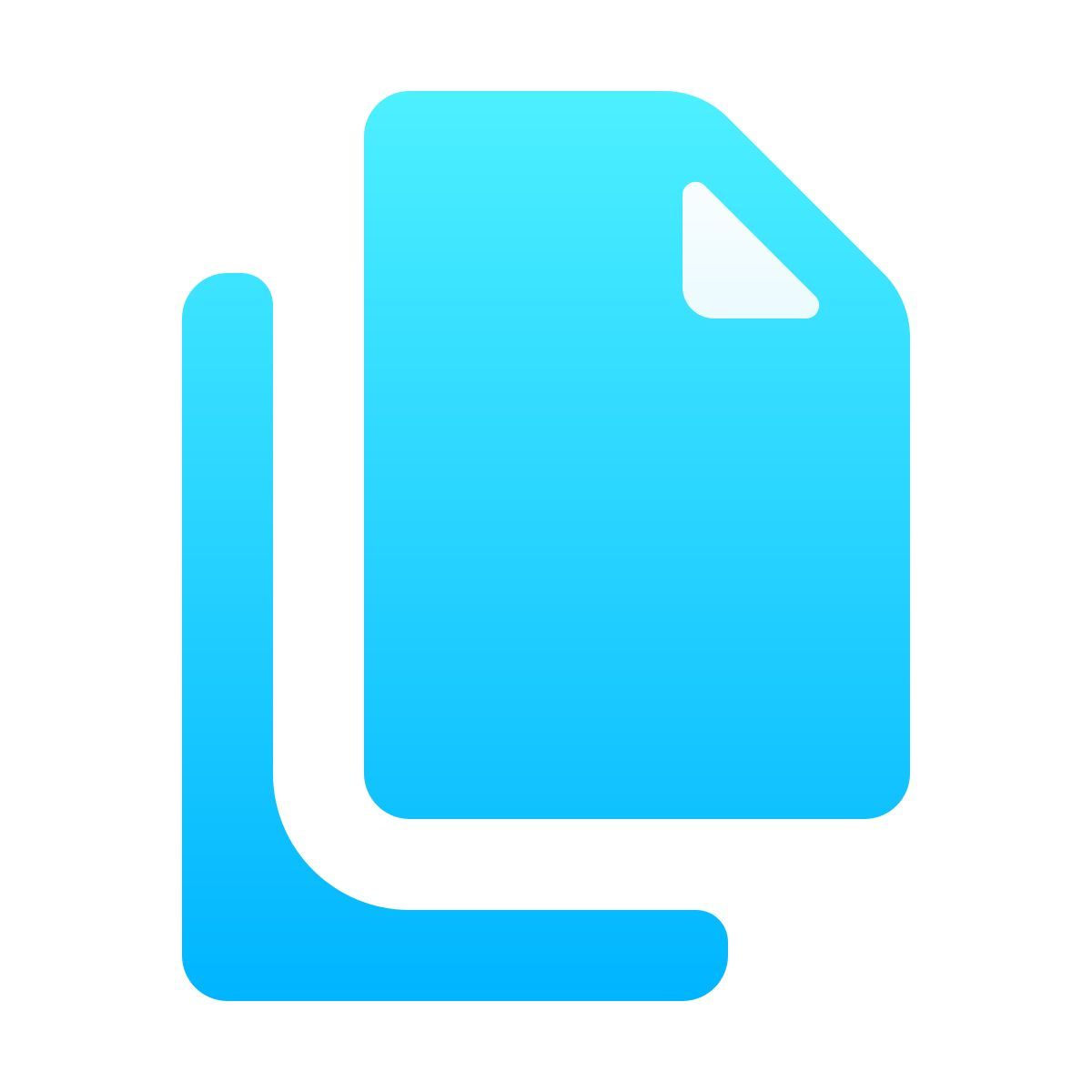softteal gradient style copy icon