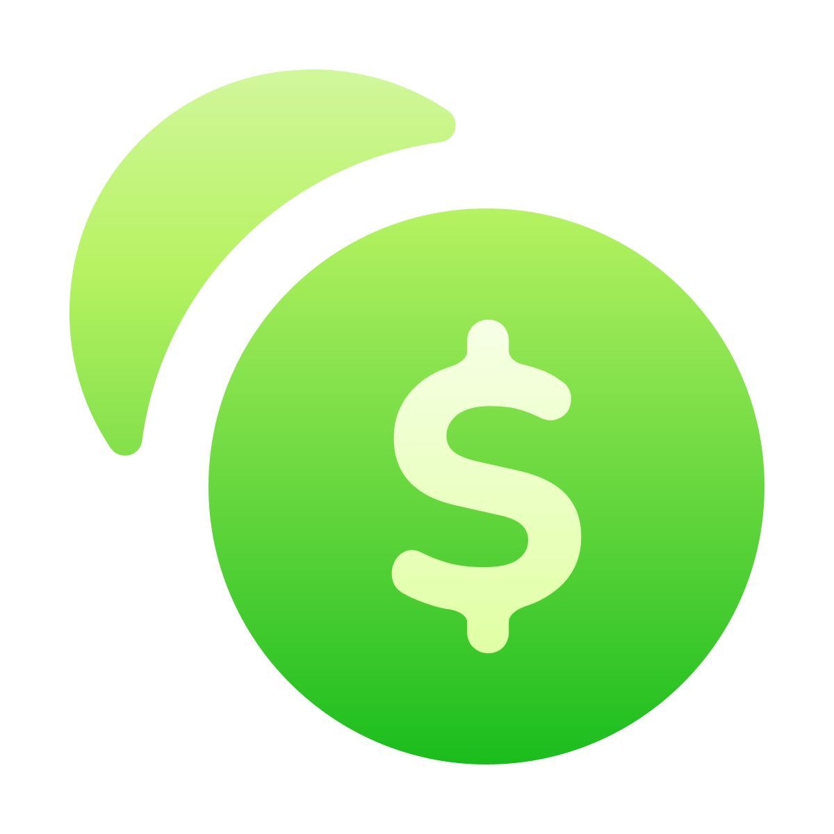 softteal gradient style currency exchange icon