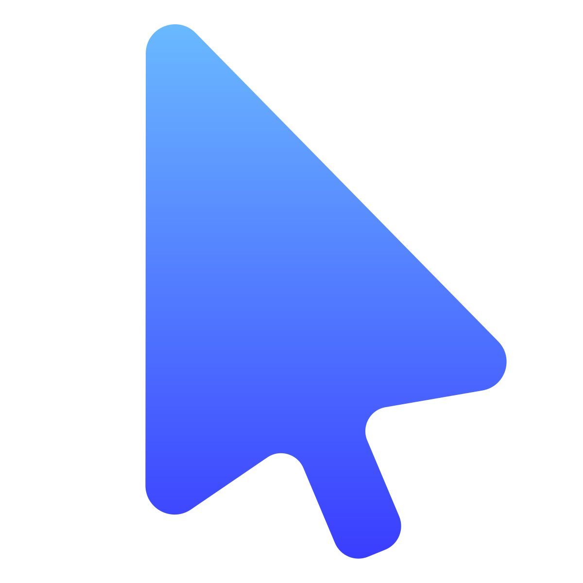 softteal gradient style cursor icon