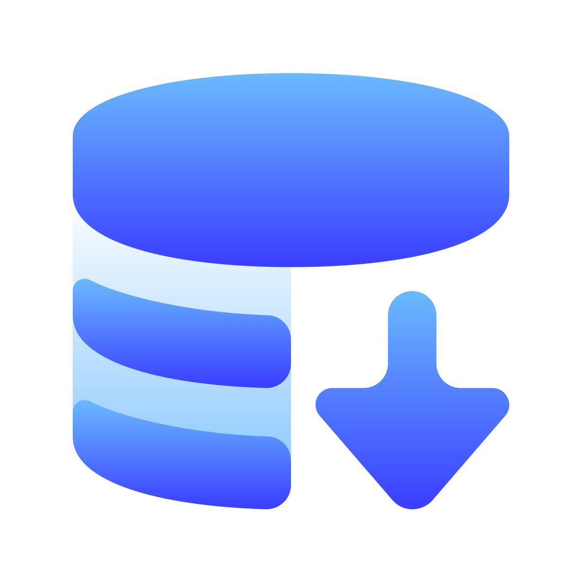 softteal gradient style database export icon