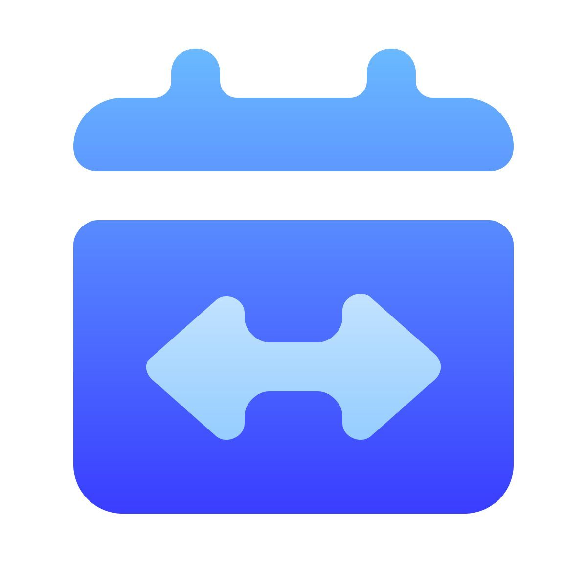 softteal gradient style date span icon
