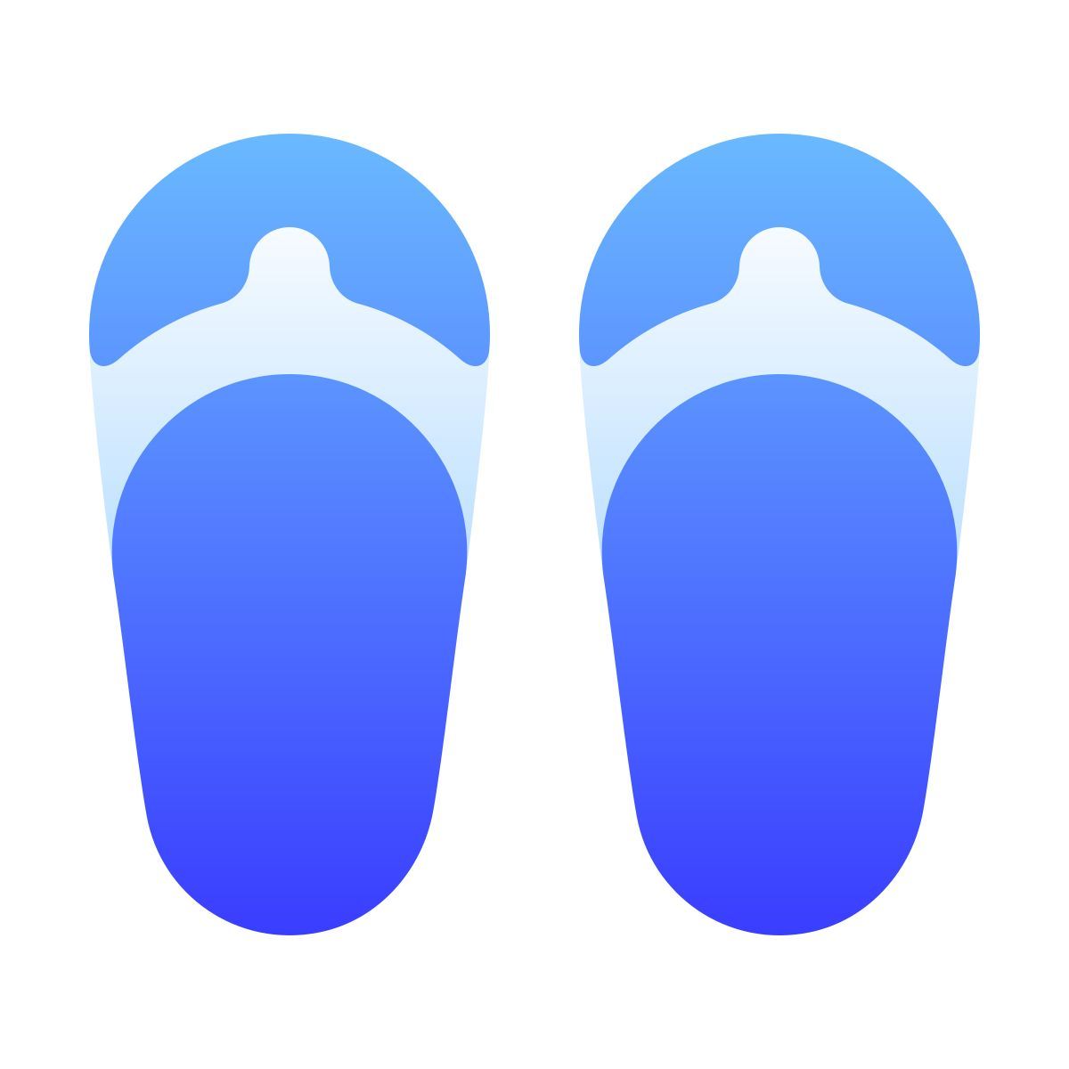 softteal gradient style infradito icon