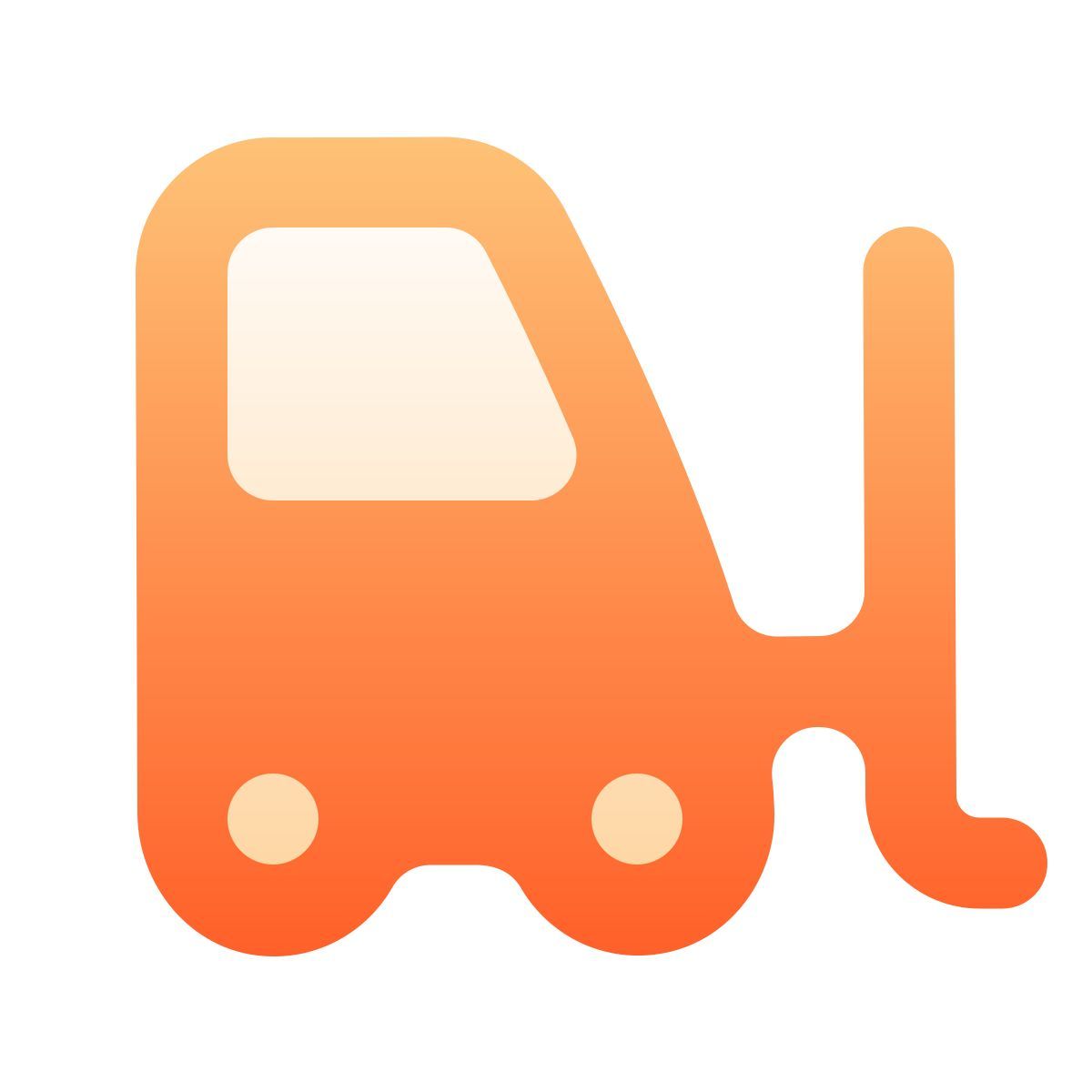 softteal gradient style chariot élévateur icon