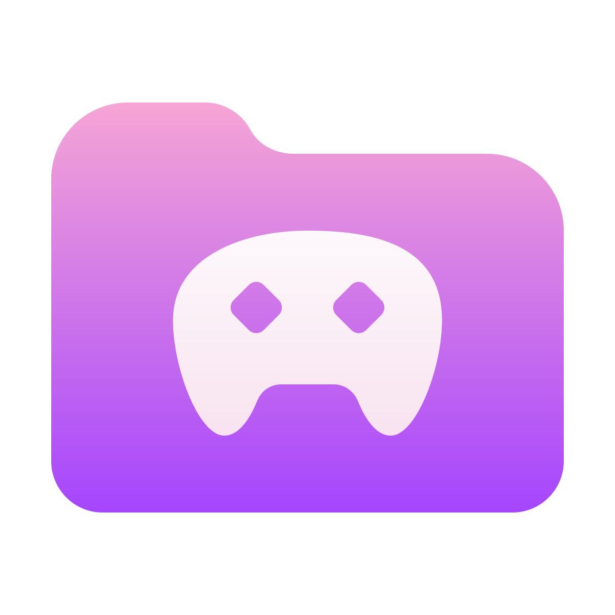 softteal gradient style dossier de jeux icon