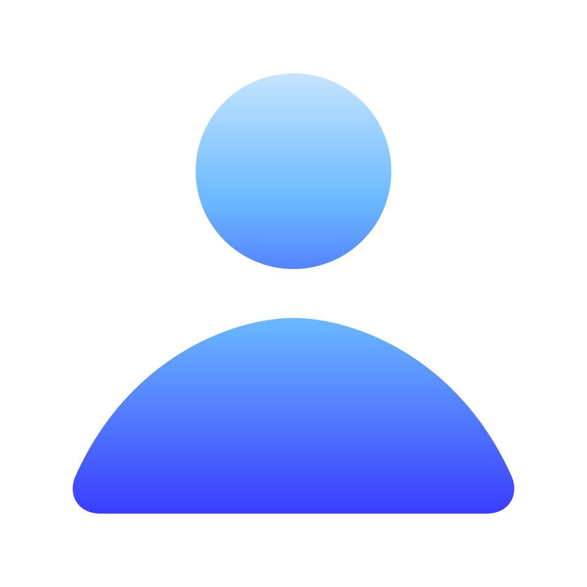 softteal gradient style customer icon