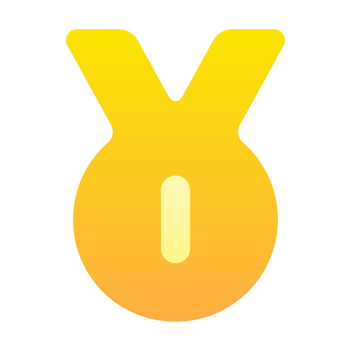 softteal gradient style médaille d'or olympique icon