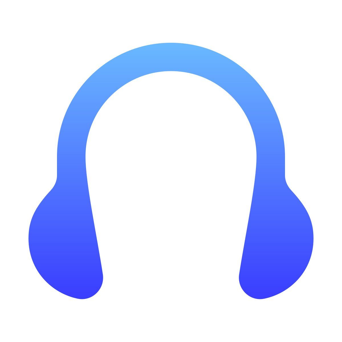 softteal gradient style cuffie icon